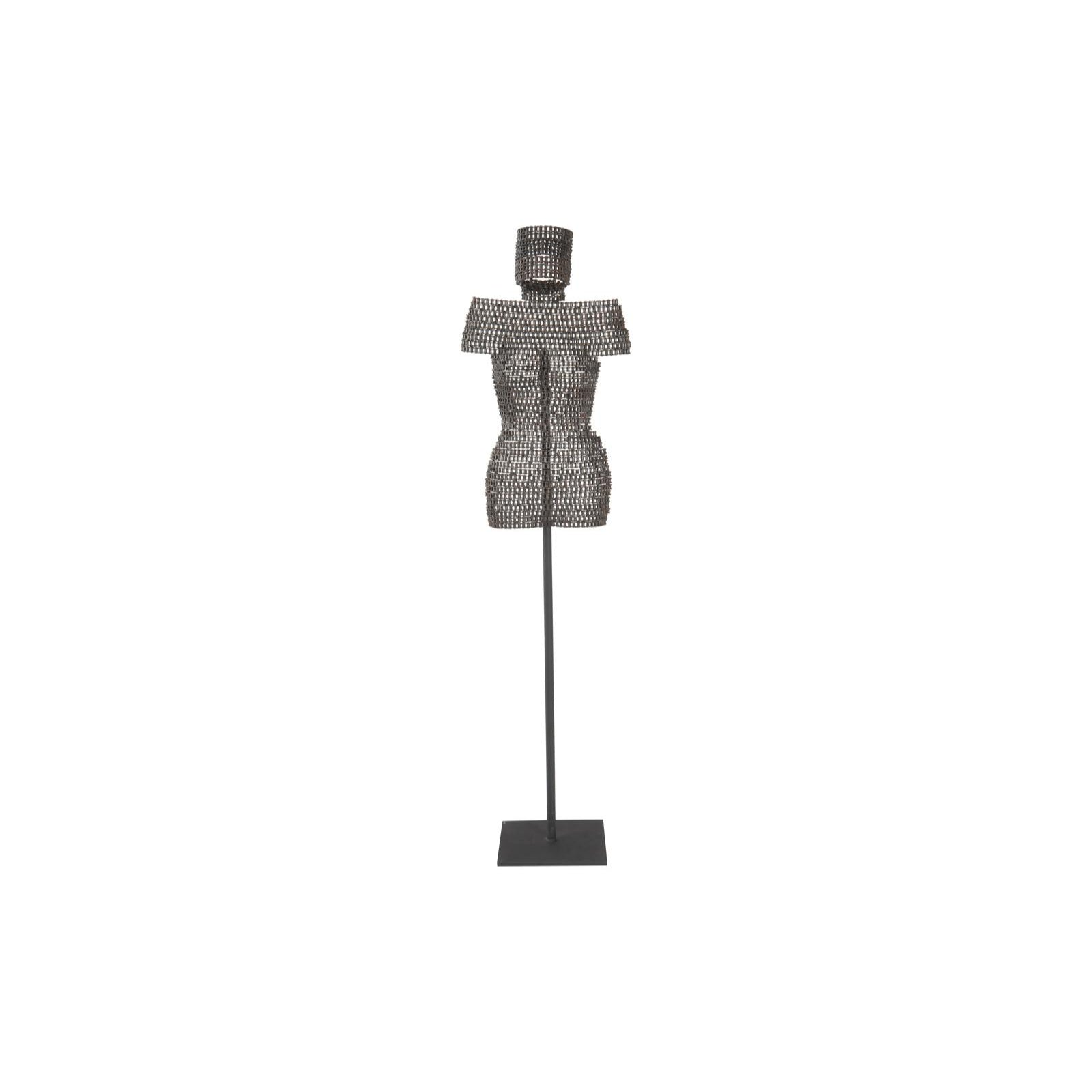 Chain Bust Sculpture on Stand