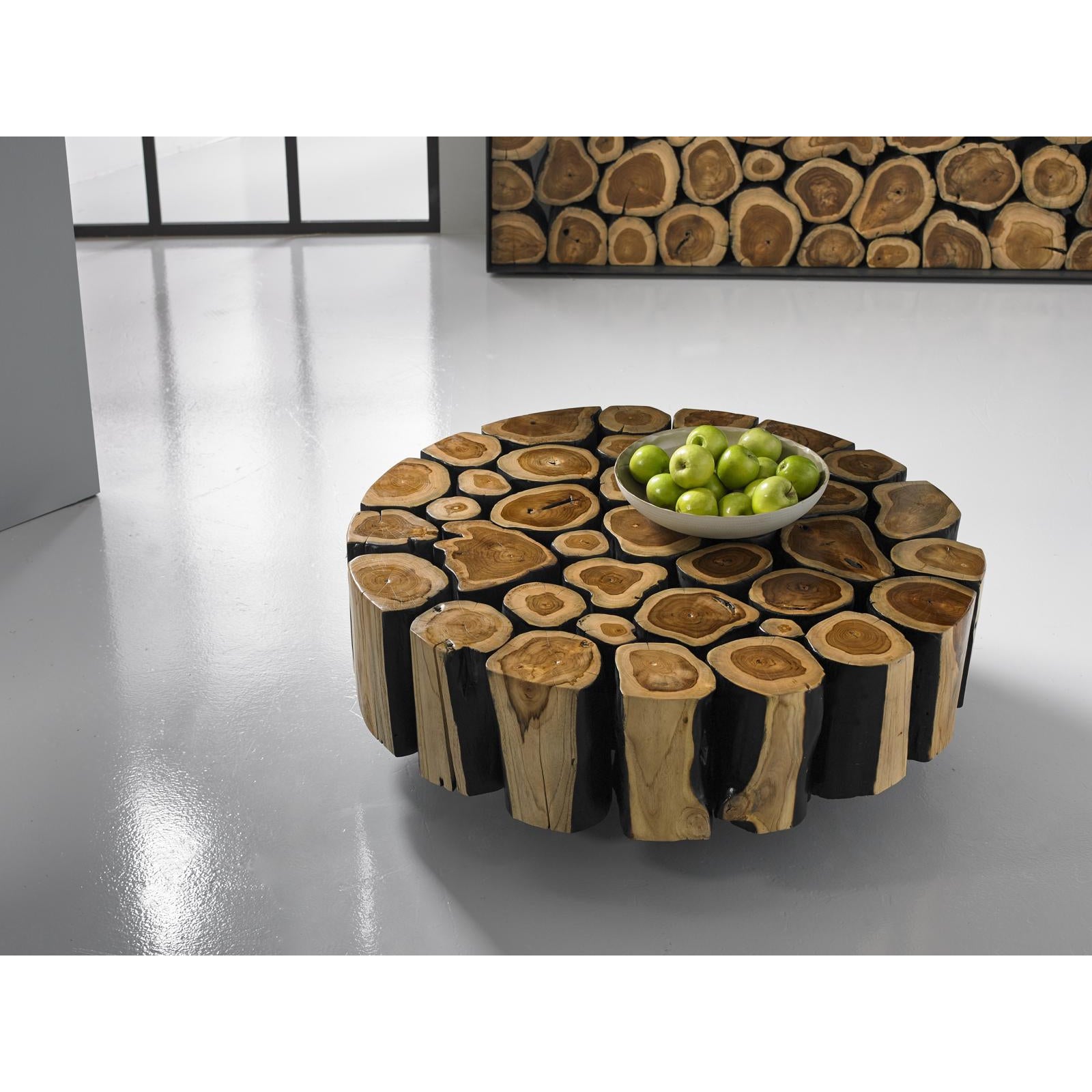 Boscage Coffee Table on Black Metal Legs