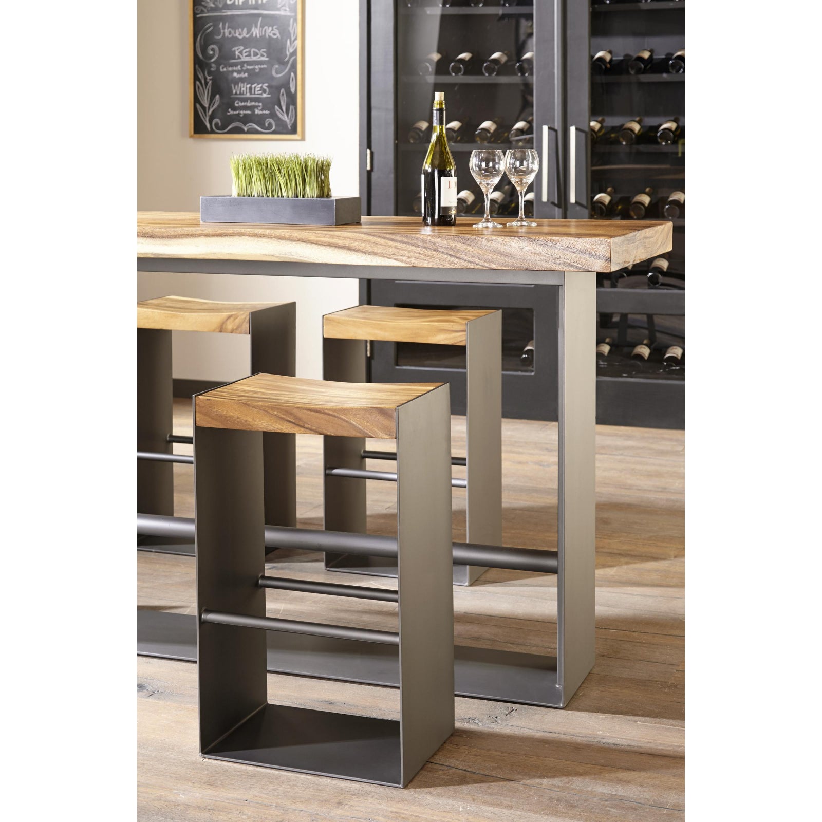 Iron Frame Bar Stool
