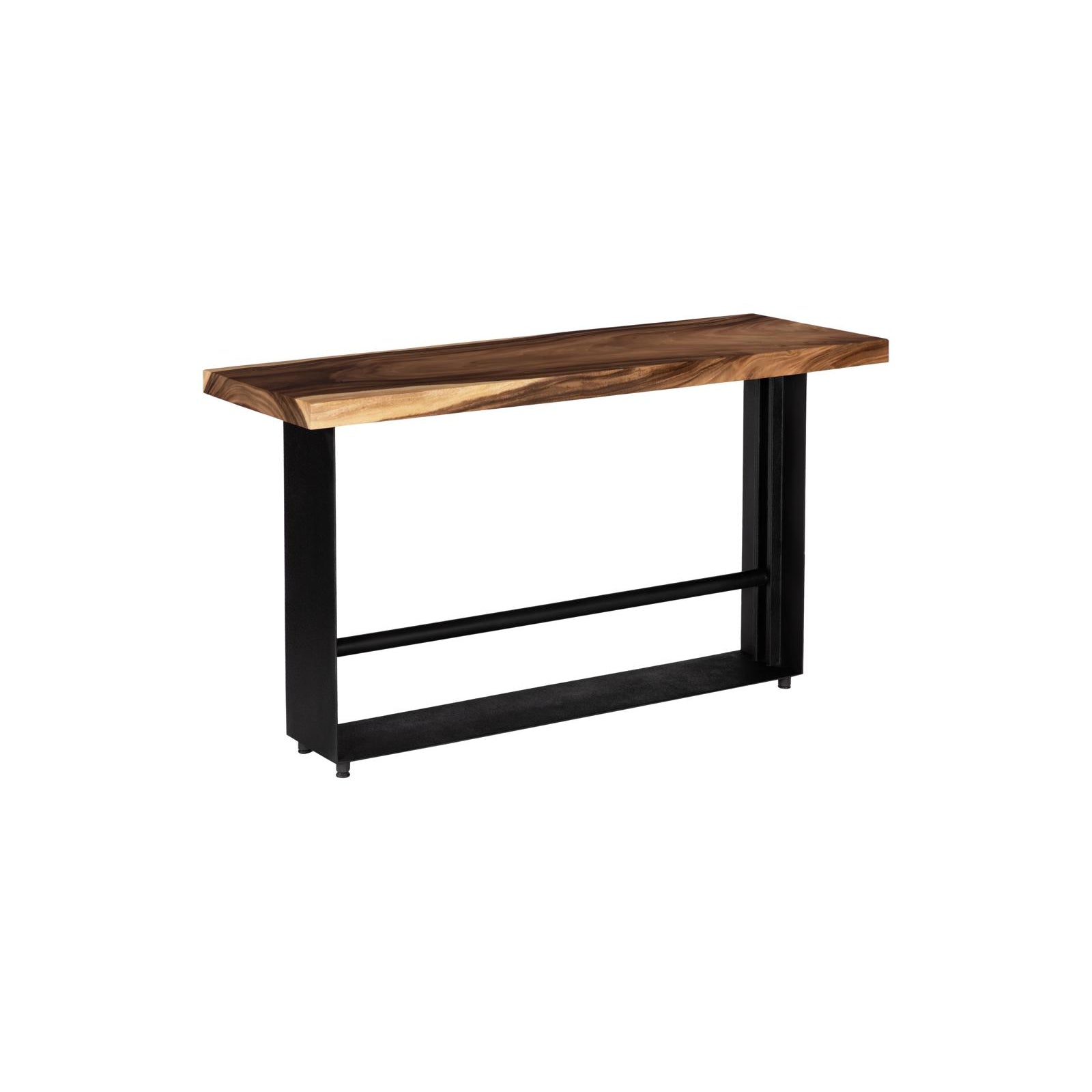 Iron Frame Bar Table - Natural
