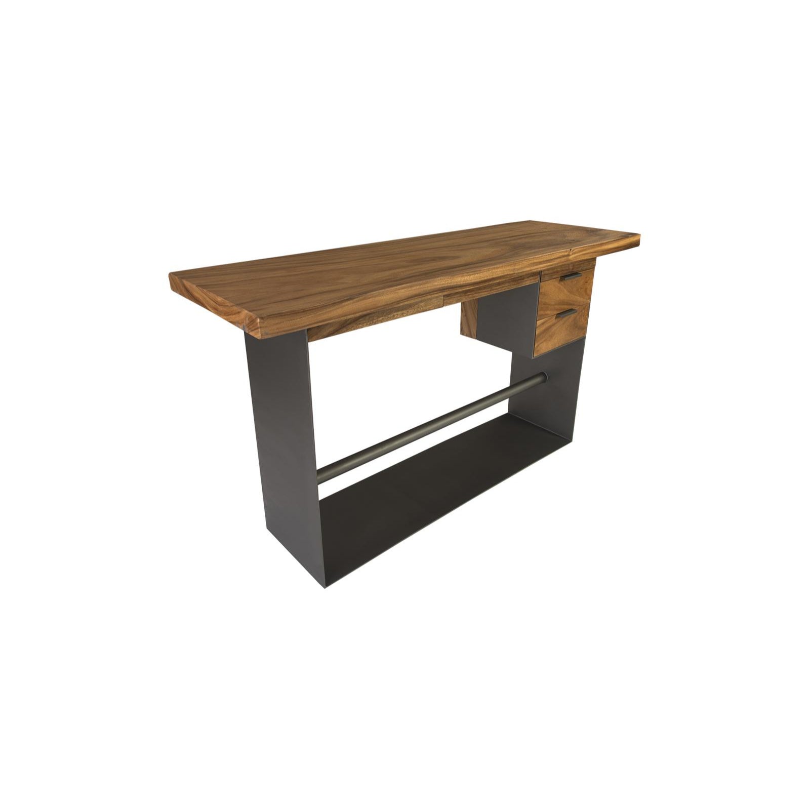 Iron Frame Standing Desk with Drawers