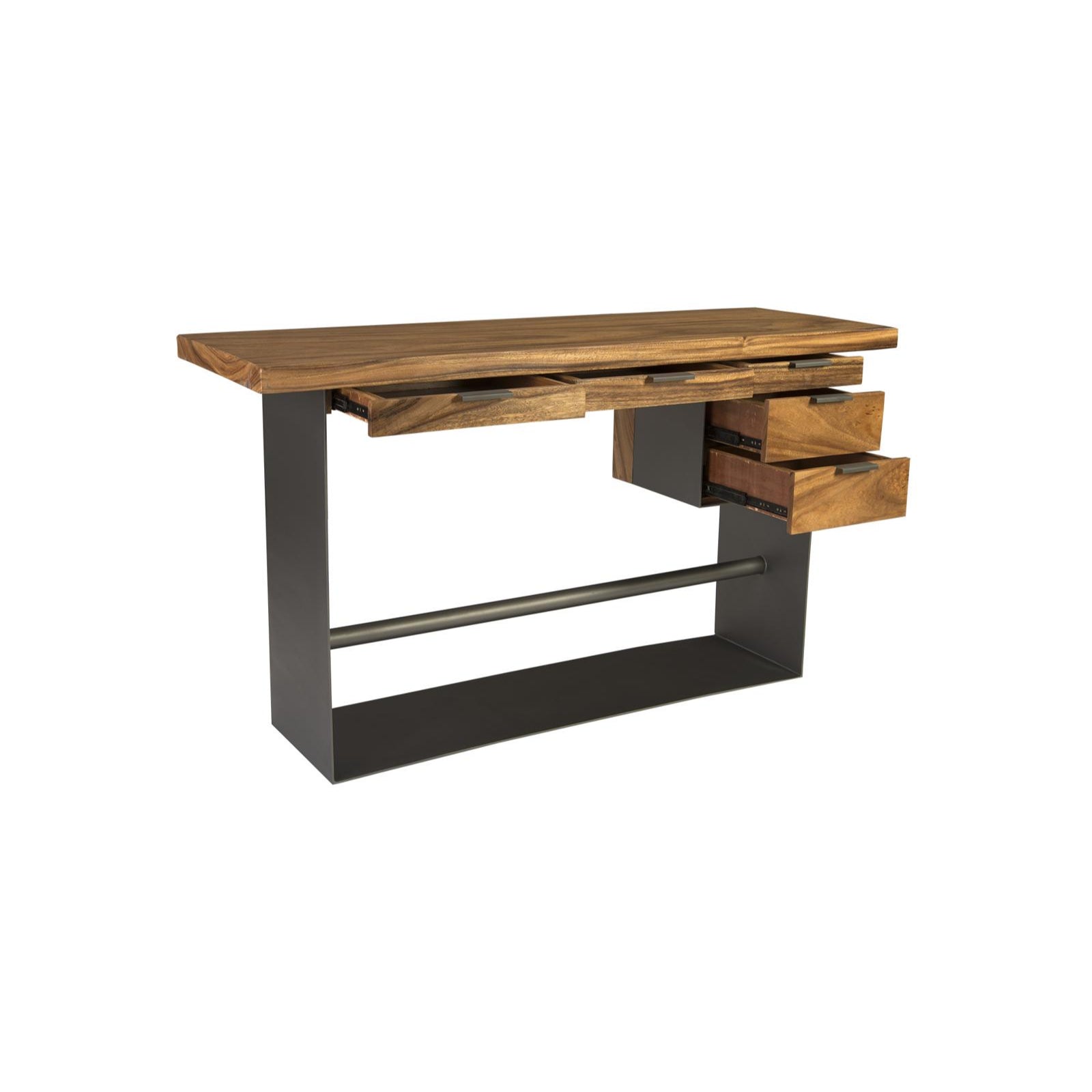 Iron Frame Standing Desk with Drawers