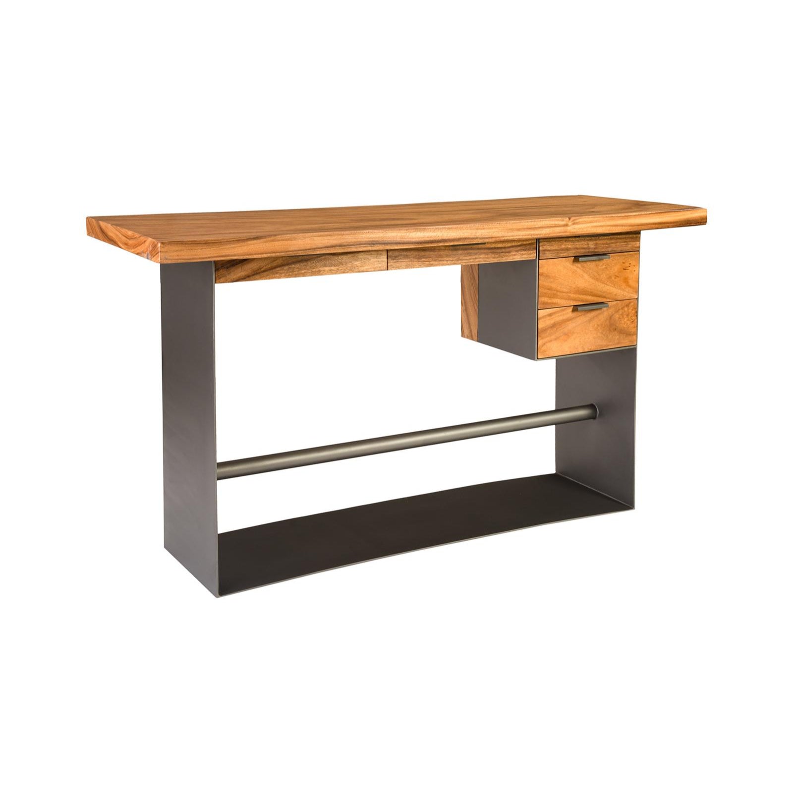 Iron Frame Standing Desk with Drawers