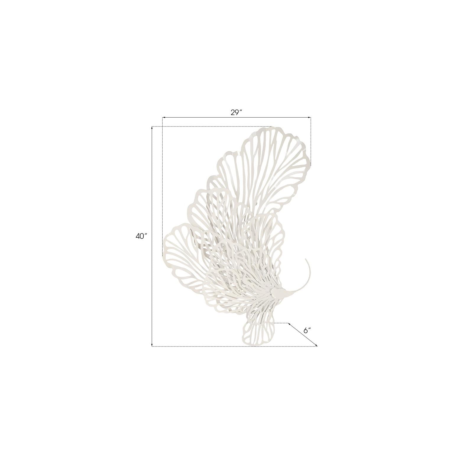 Butterfly Wall Art - White