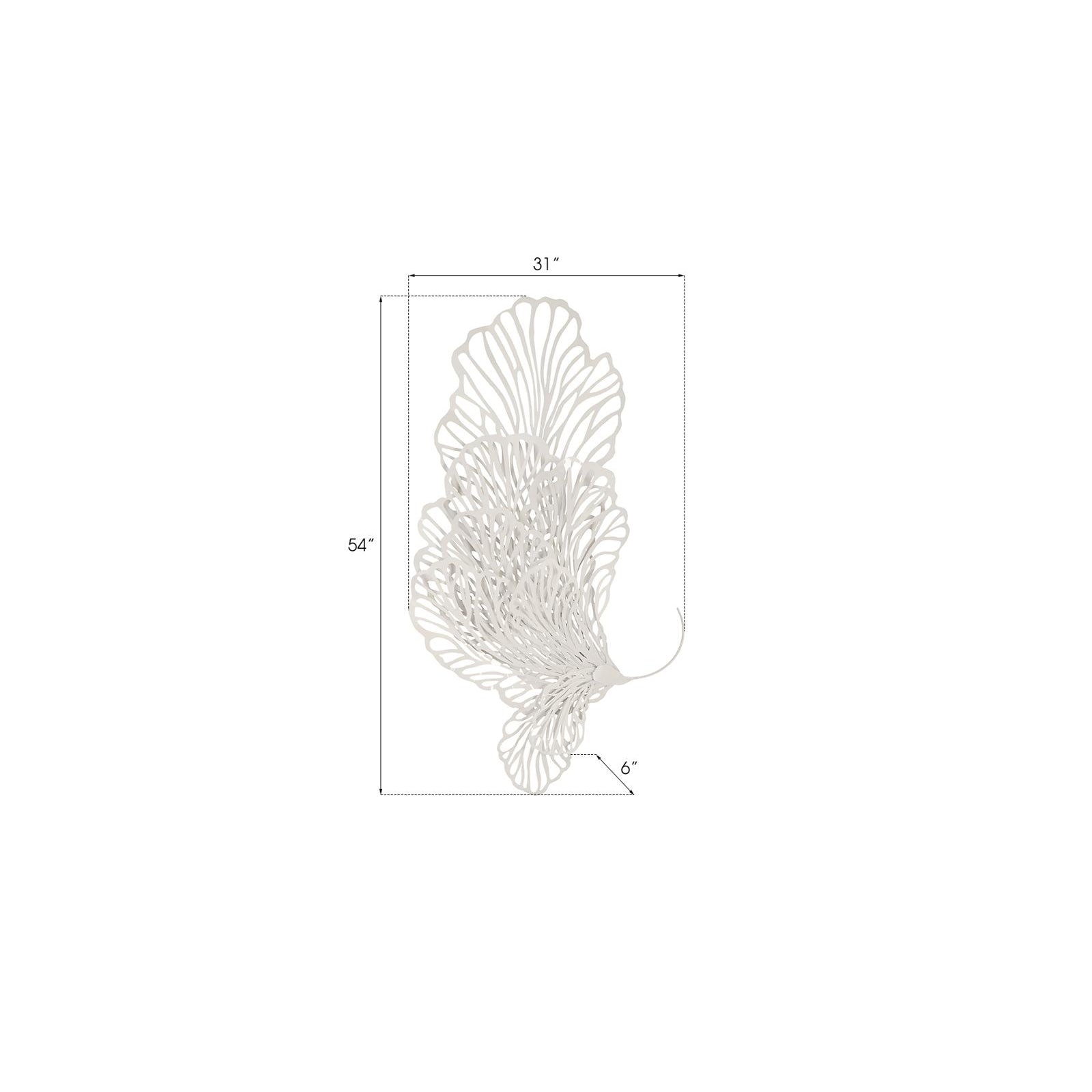 Butterfly Wall Art - White