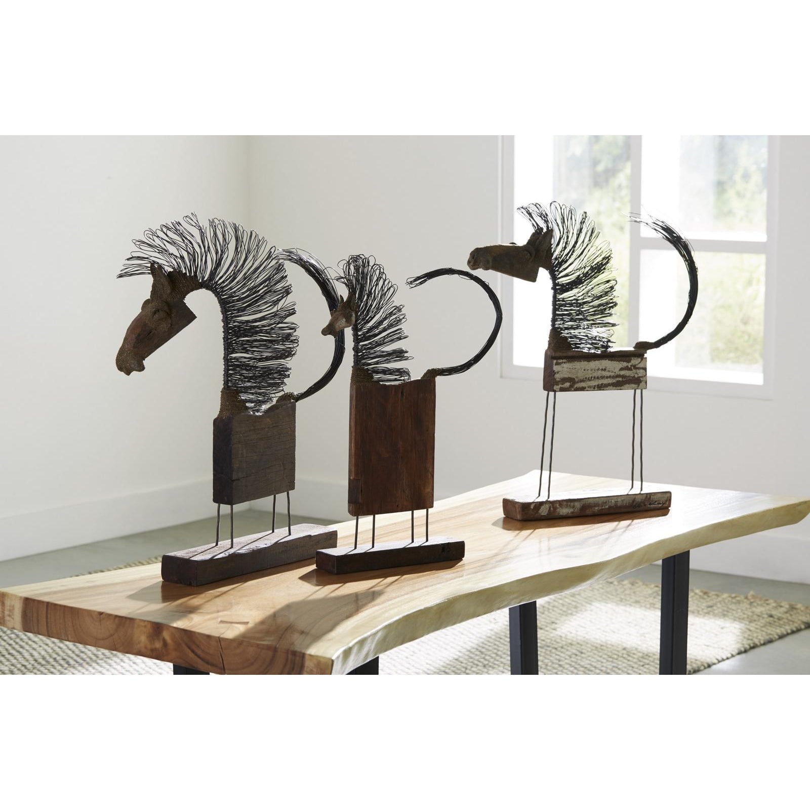 Wire Horse Big Body Sculpture