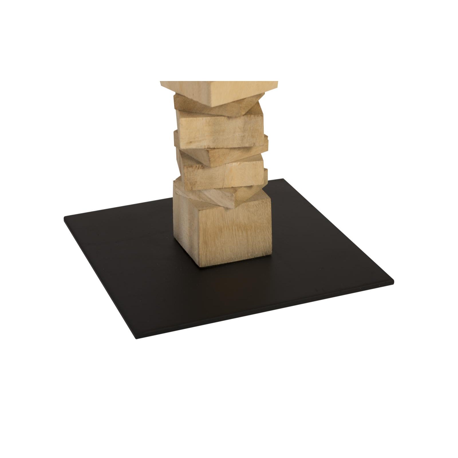 Stacked Wood Floor Sculptures