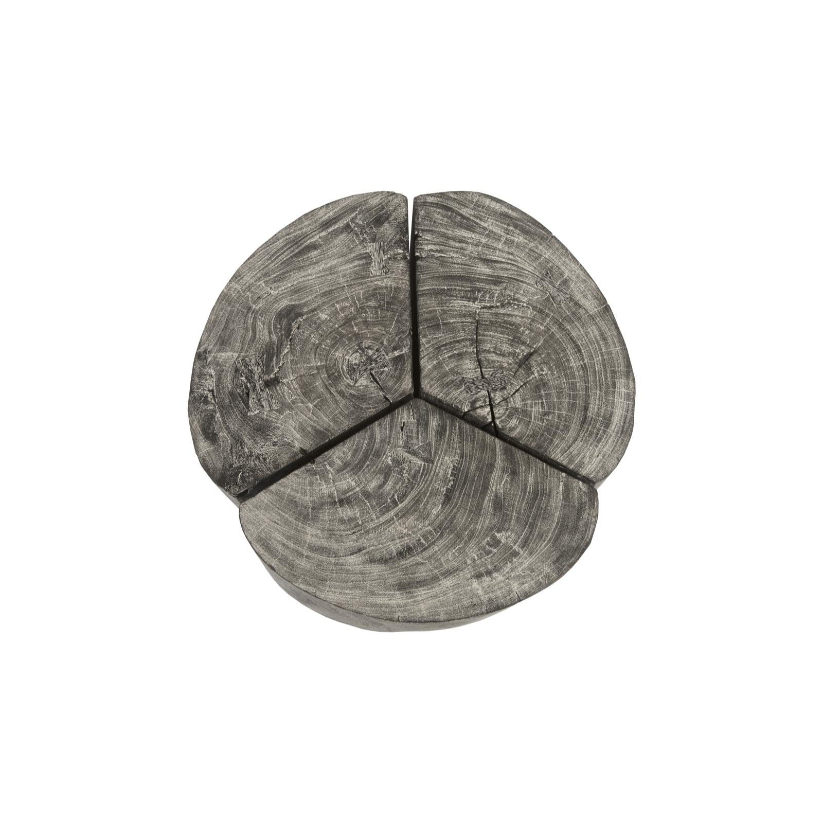 Clover Wood with Metal Base Coffee Table
