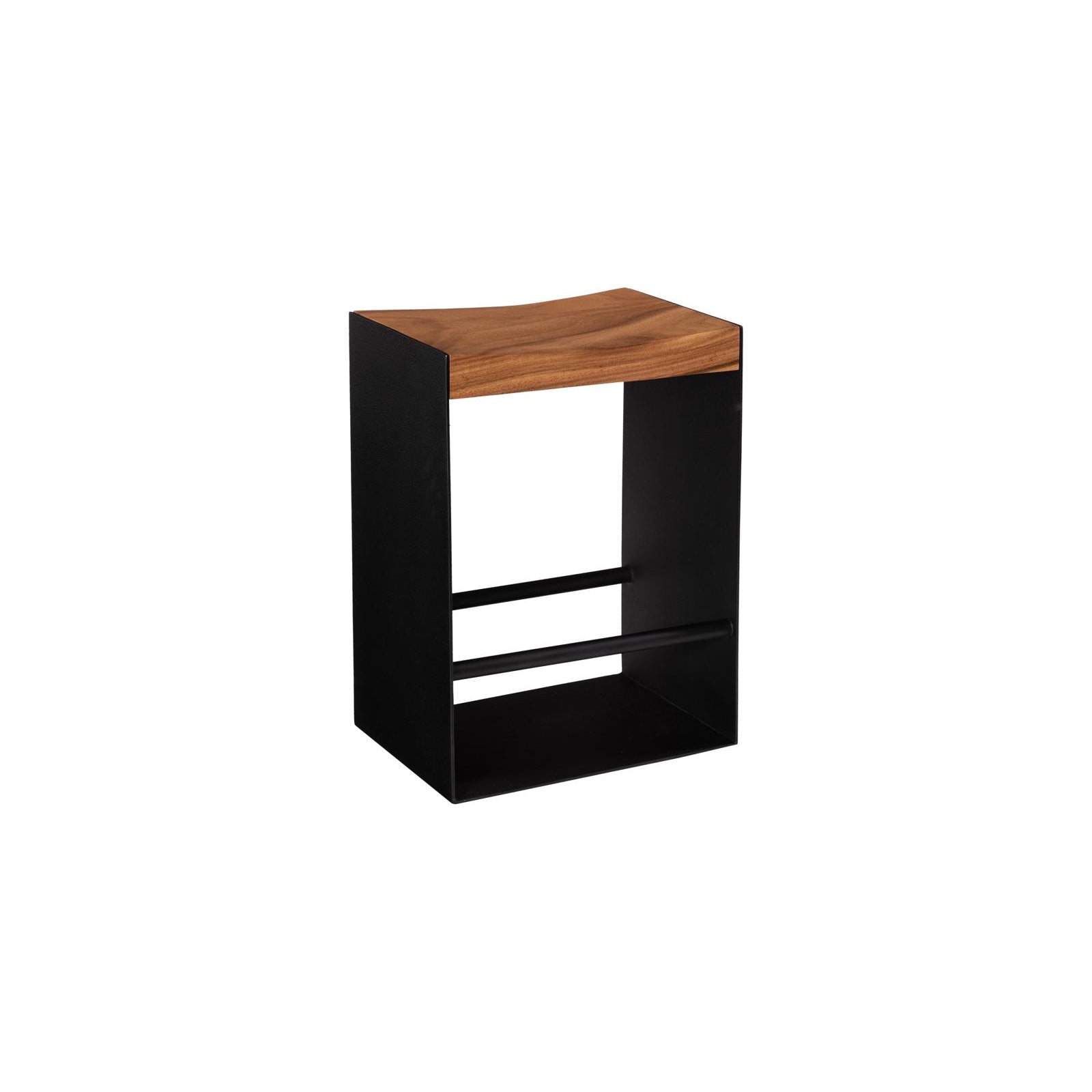 Iron Frame Counter Stool - Natural