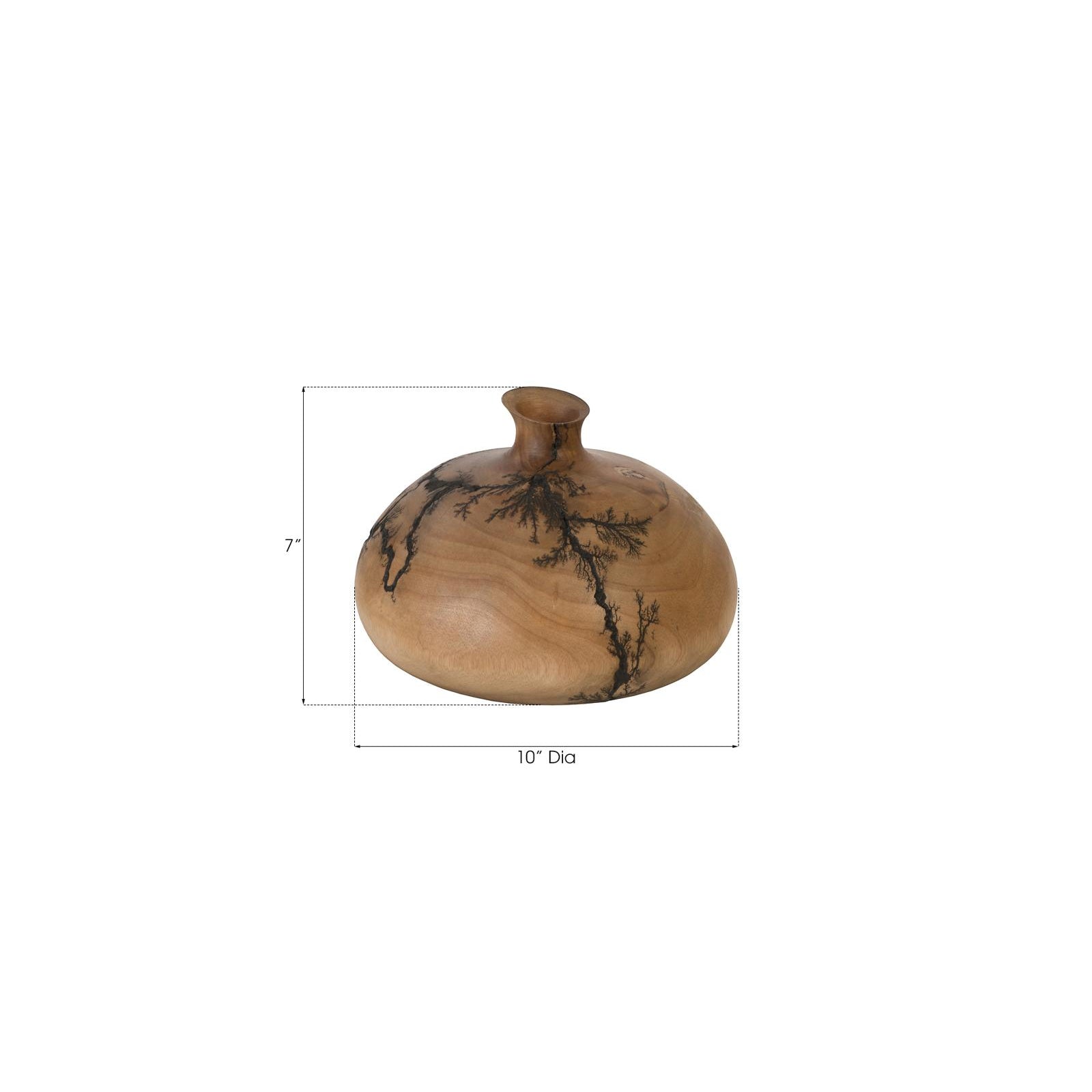 Lightning Round Short Neck Vase