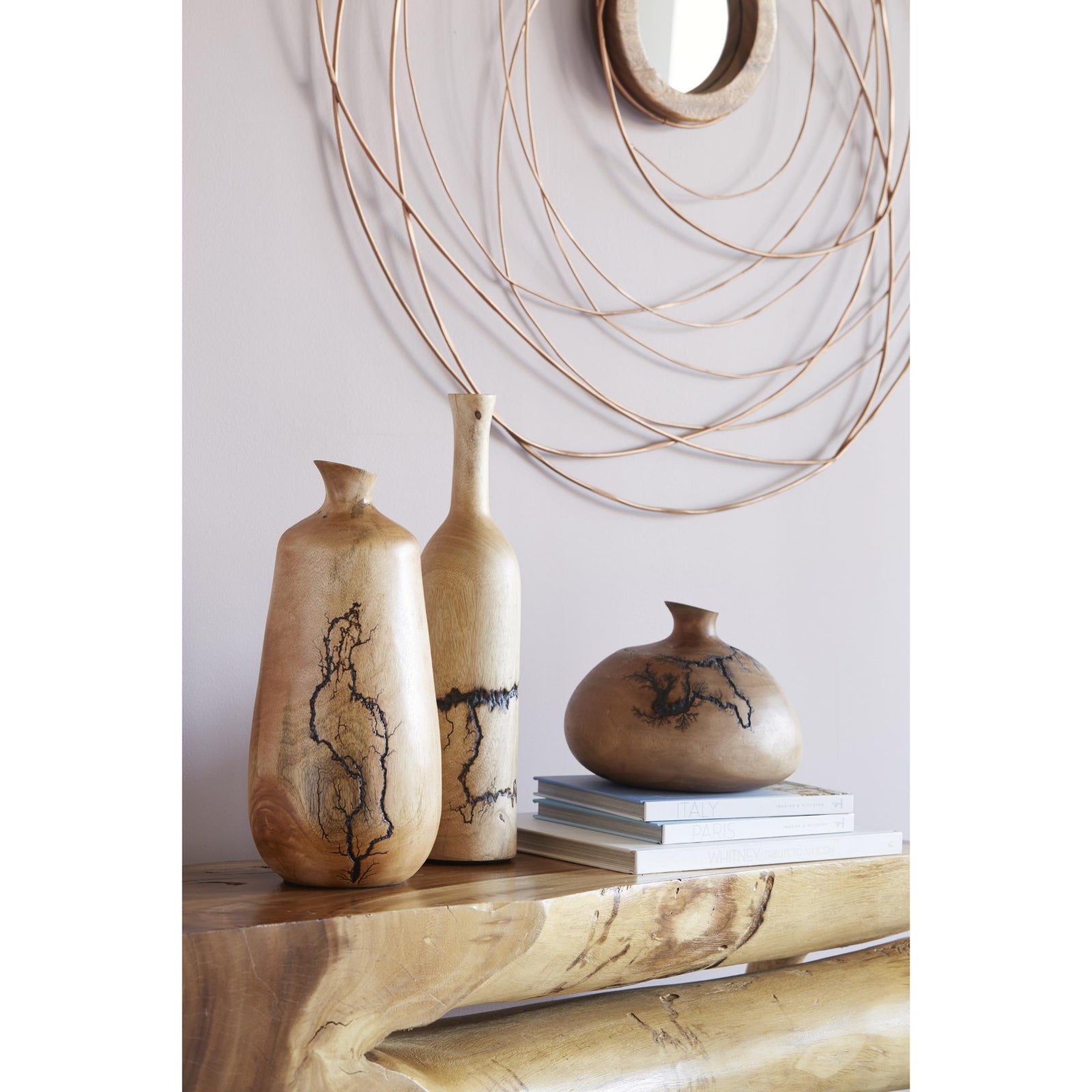 Lightning Round Short Neck Vase