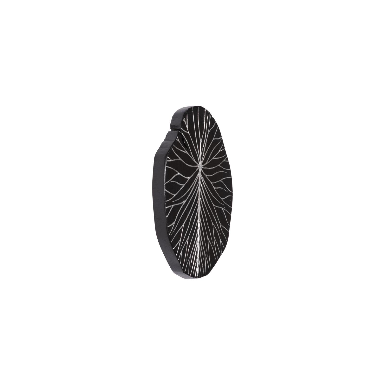 Rivulet Wall Tile - Silver Leaf on Black