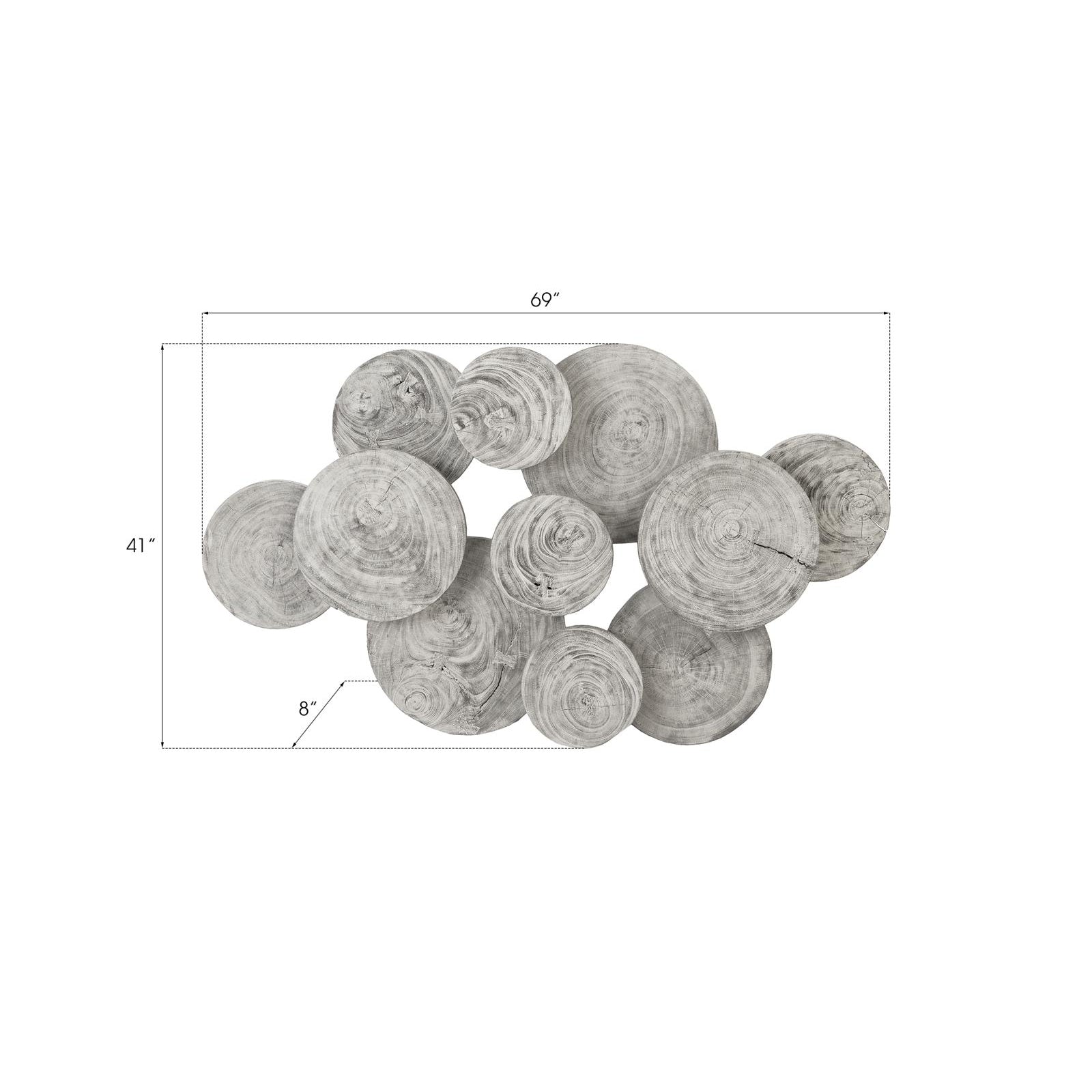 Clouds Wall Art - Gray Stone