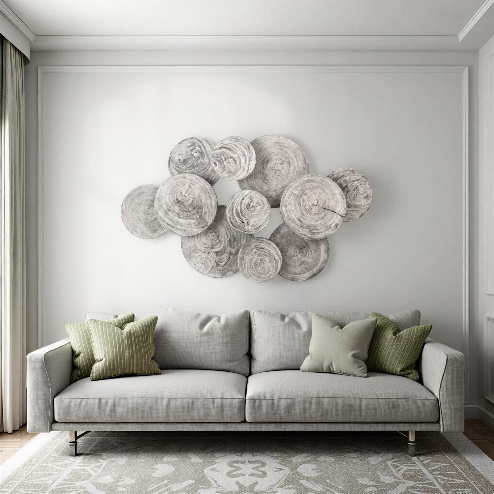 Clouds Wall Art - Gray Stone