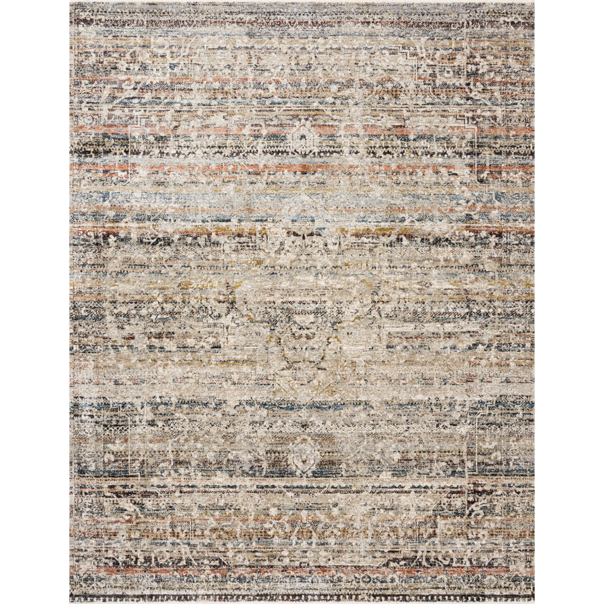 Loloi Theia Taupe/Multi Rug by Loloi