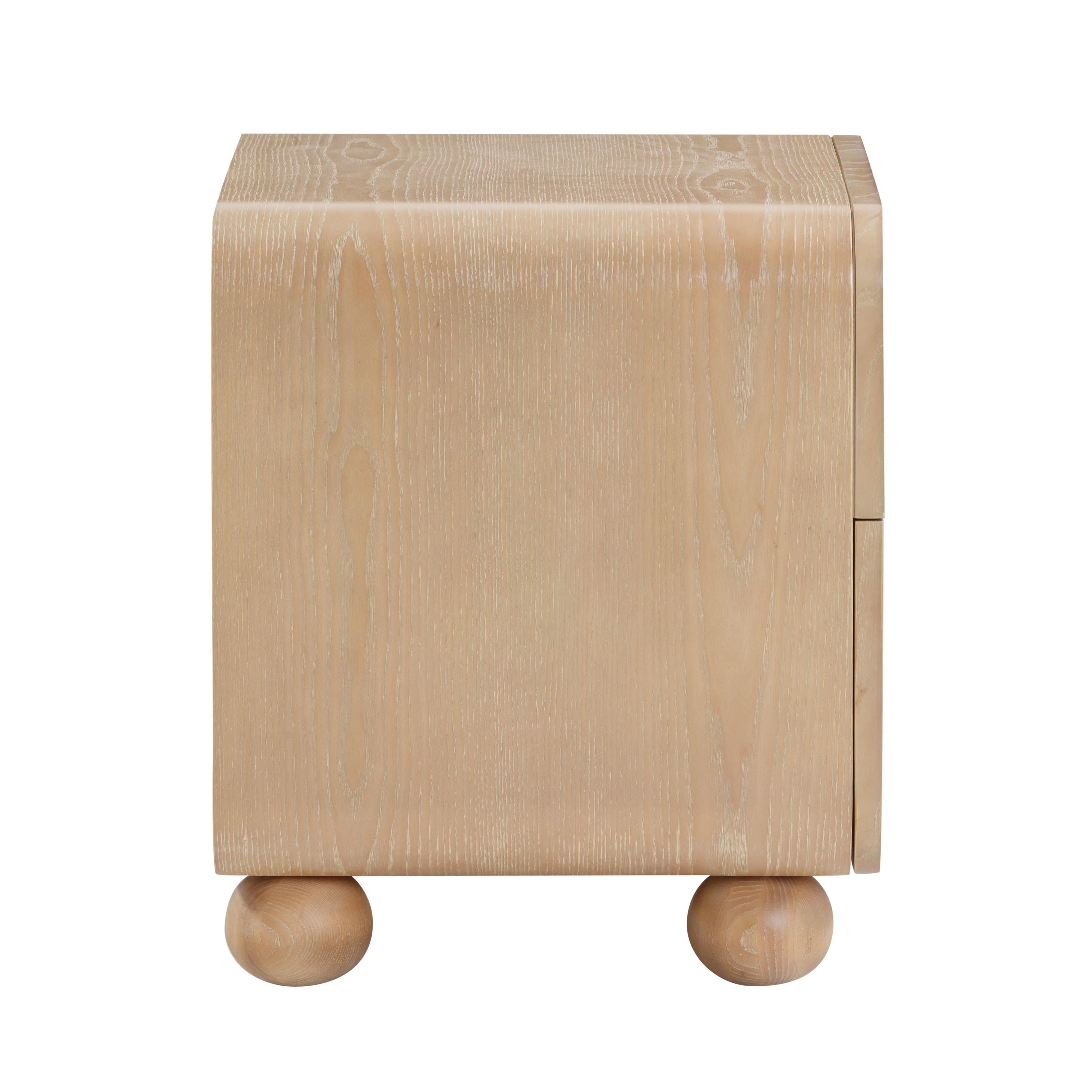 Moonrise Natural Ash Nightstand with Drawer