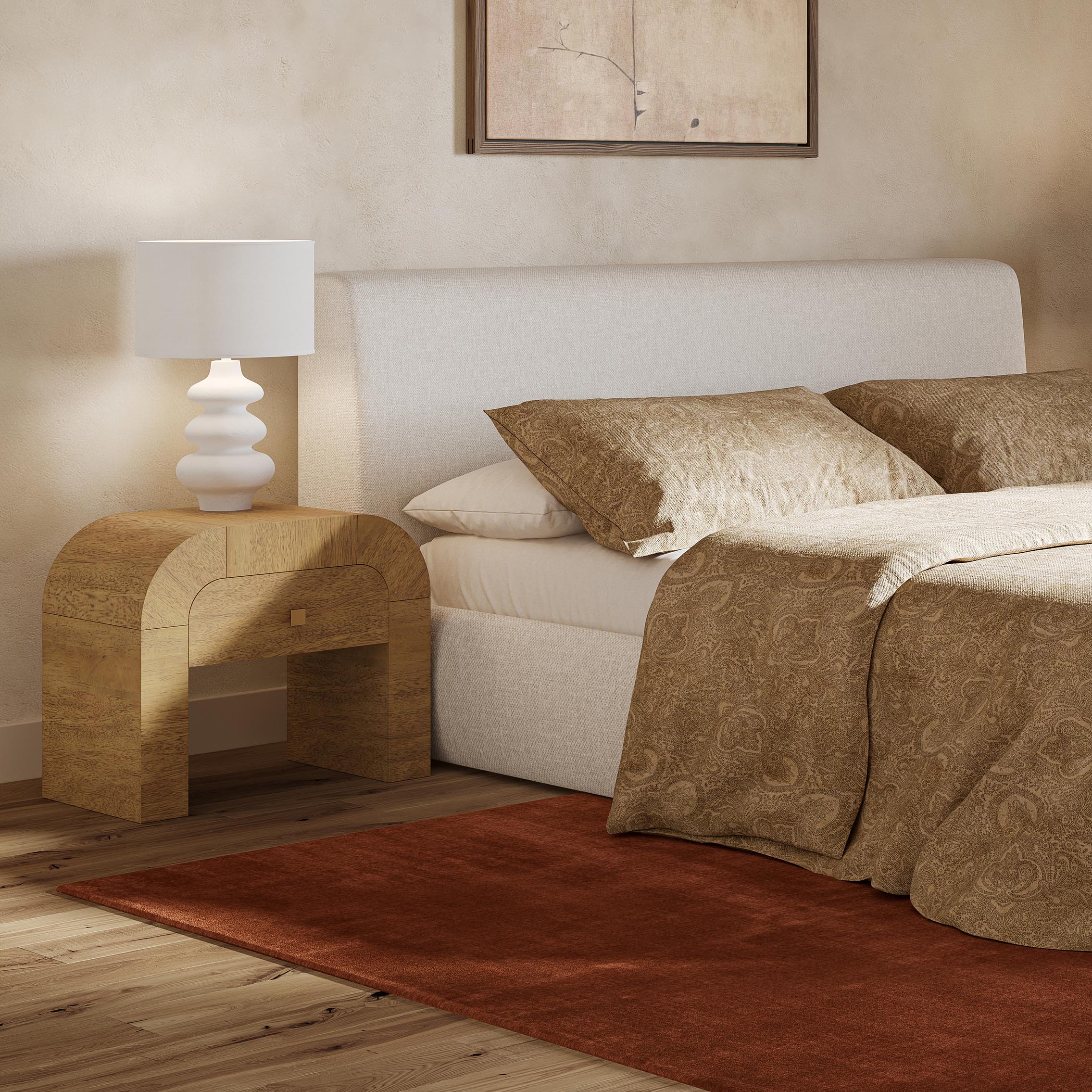 Hump 26" Arched Nightstand with Drawer