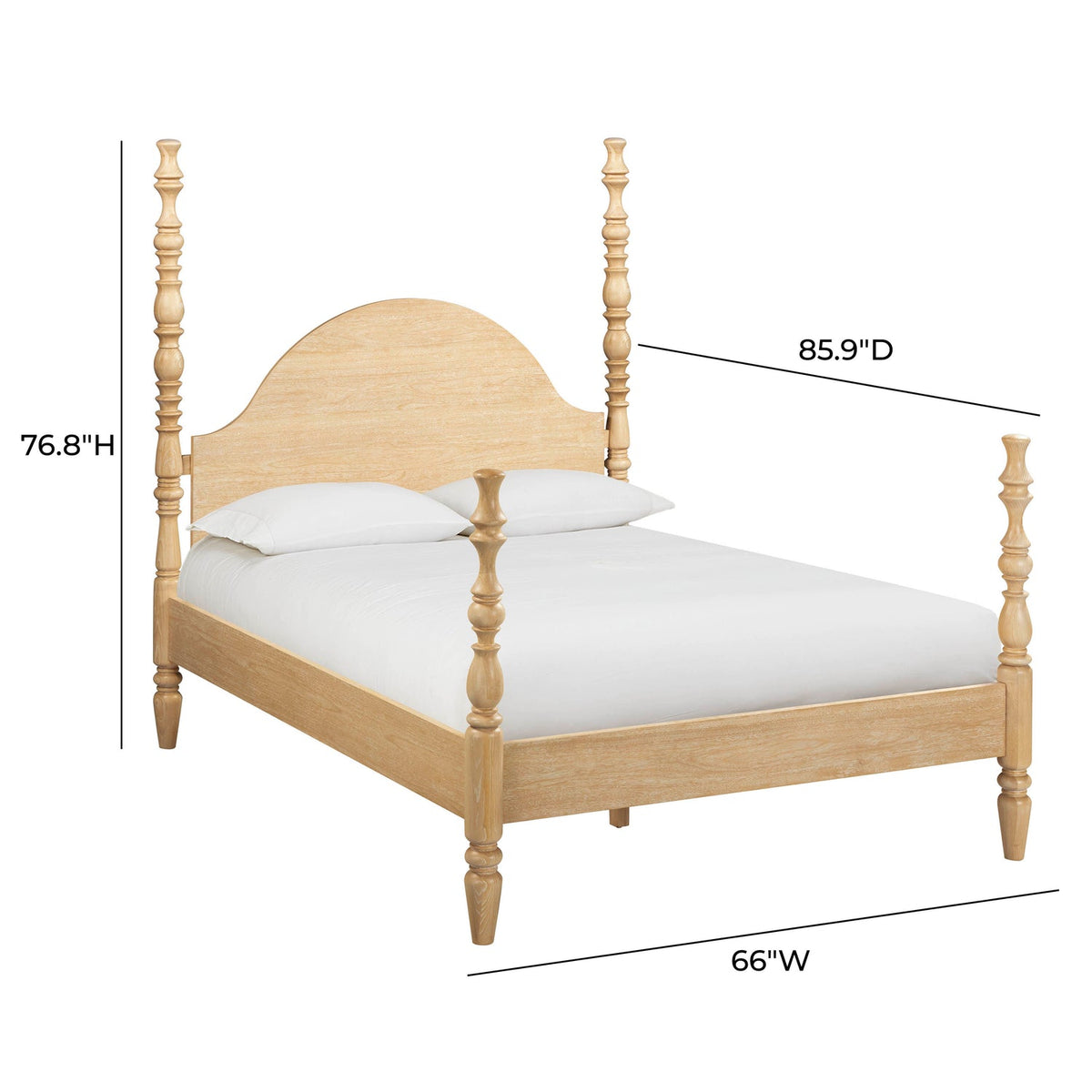 Rosalie Ash Bed by TOV Furniture