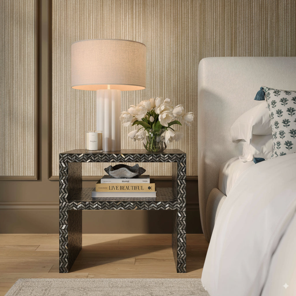 Derry 22" Capiz Shell Nightstand