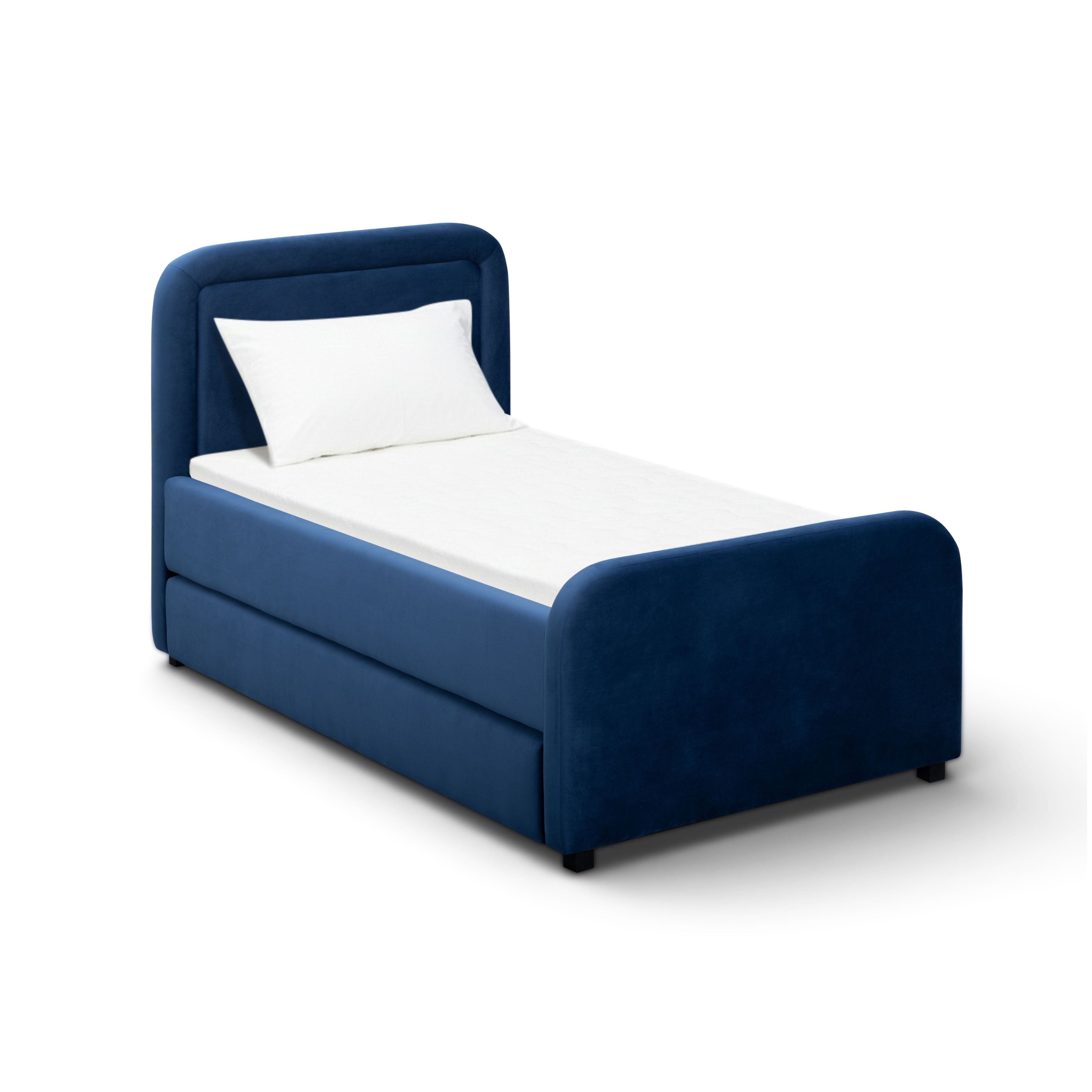 Briella Performance Velvet Trundle Bed in Twin