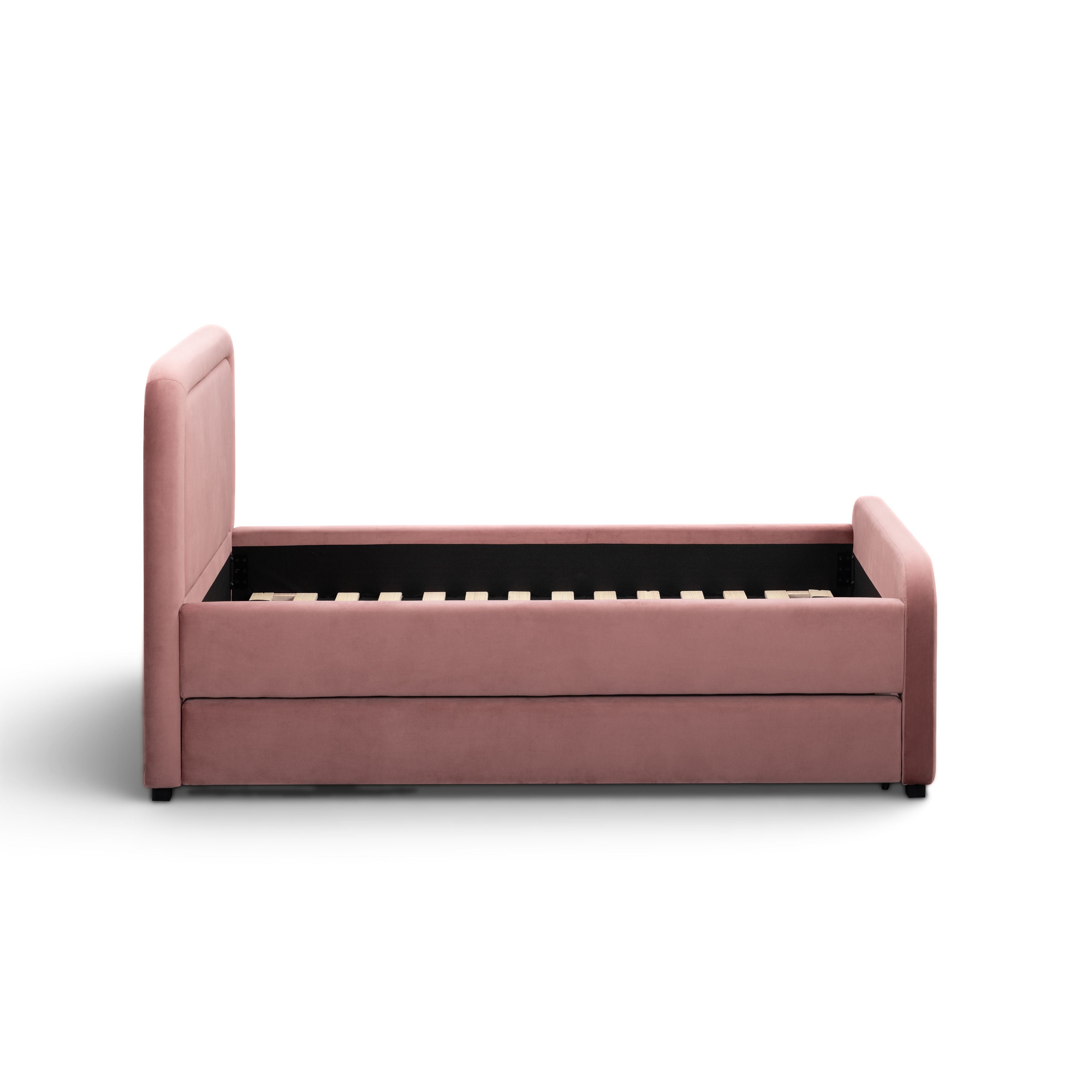 Briella Performance Velvet Trundle Bed in Twin