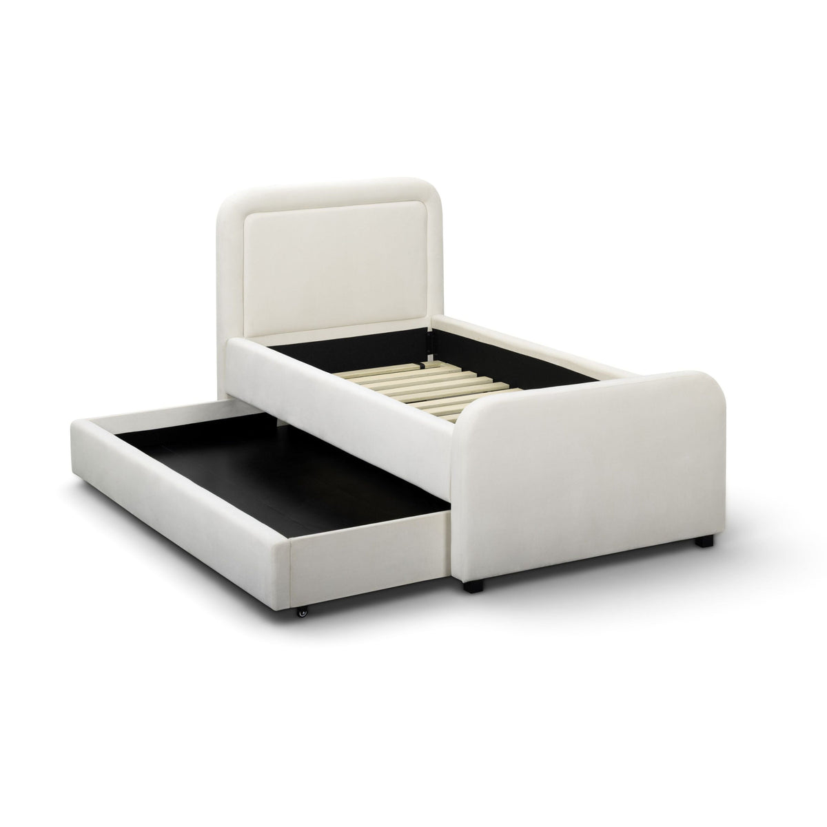 Briella Performance Velvet Trundle Bed in Twin