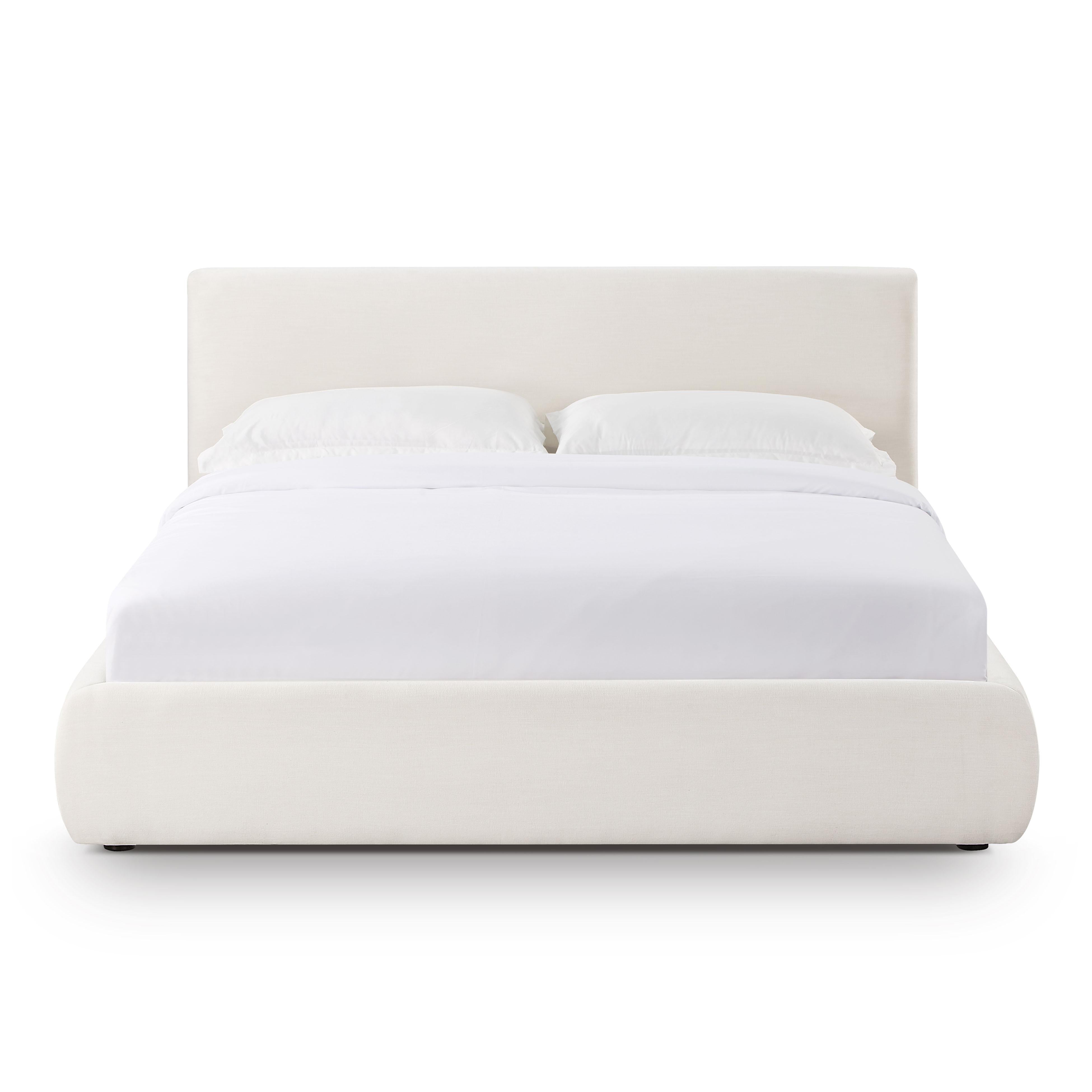 Isla Cream Upcycled Performance Linen Bed