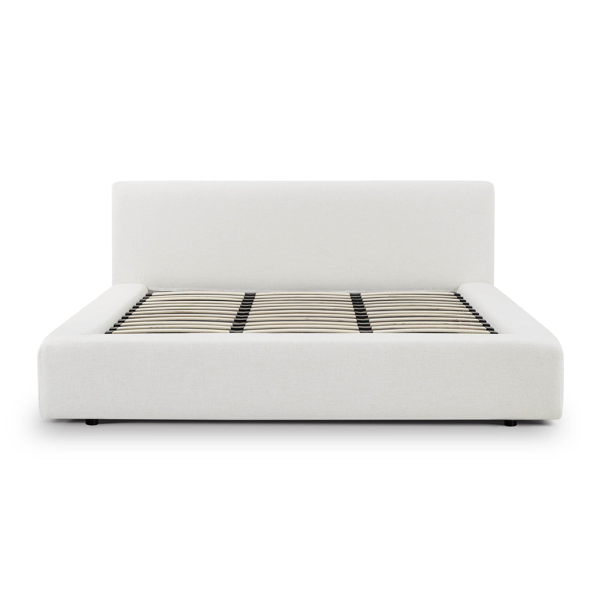Meena Cream Upcycled Performance Linen Storage Bed