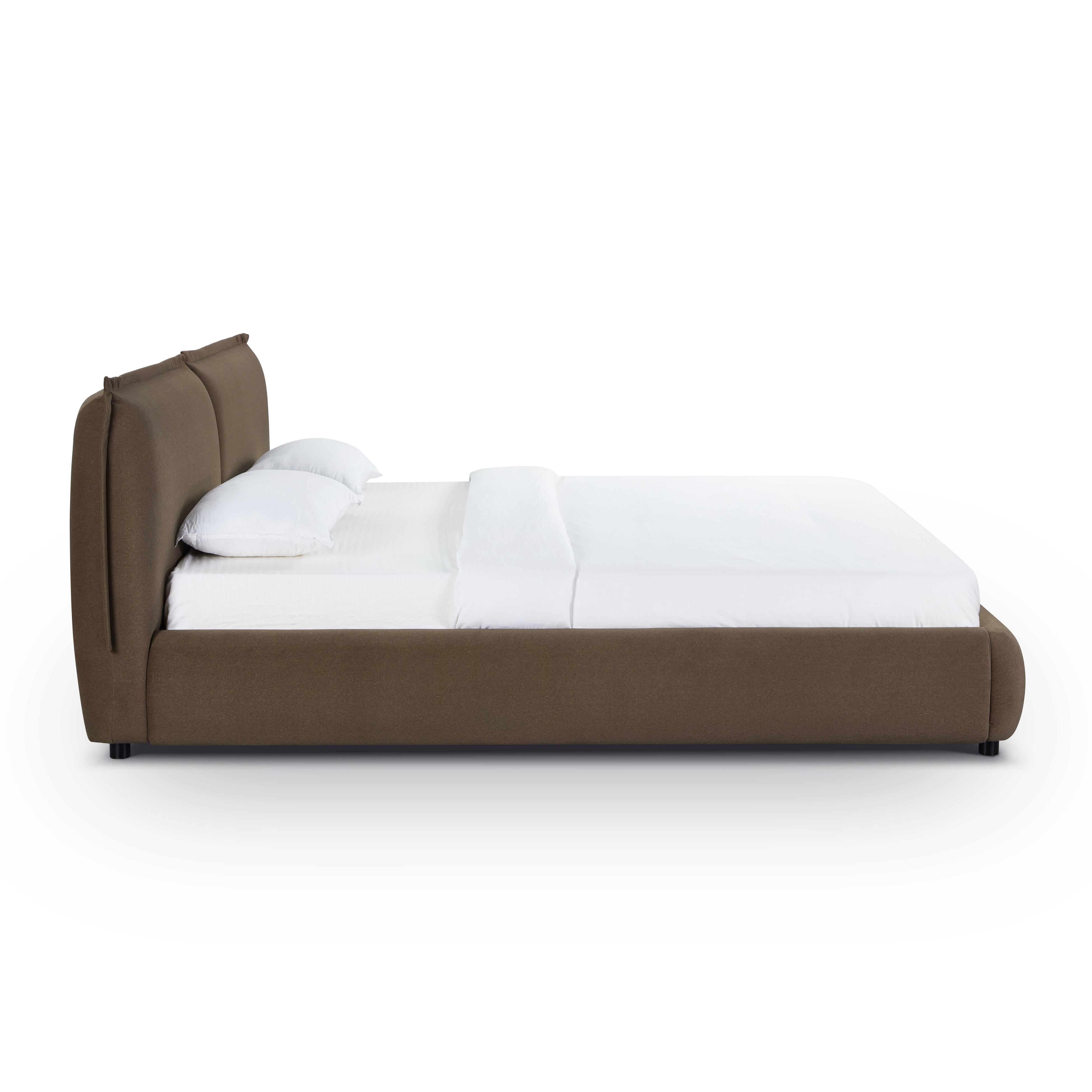 Mel Performance Faux Mohair Velvet Bed