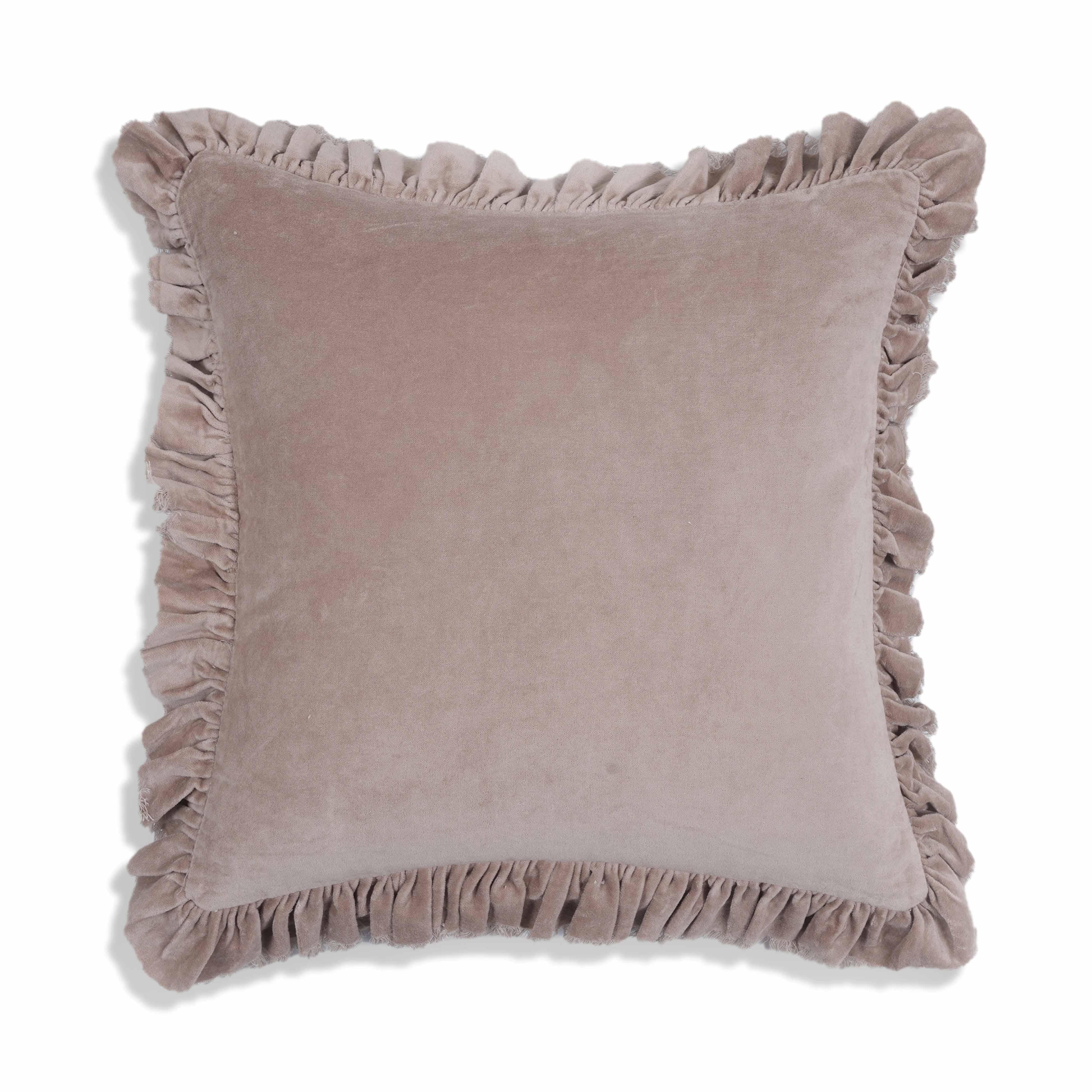 Alessia 20.5" Distressed Velvet Square Throw Pillow