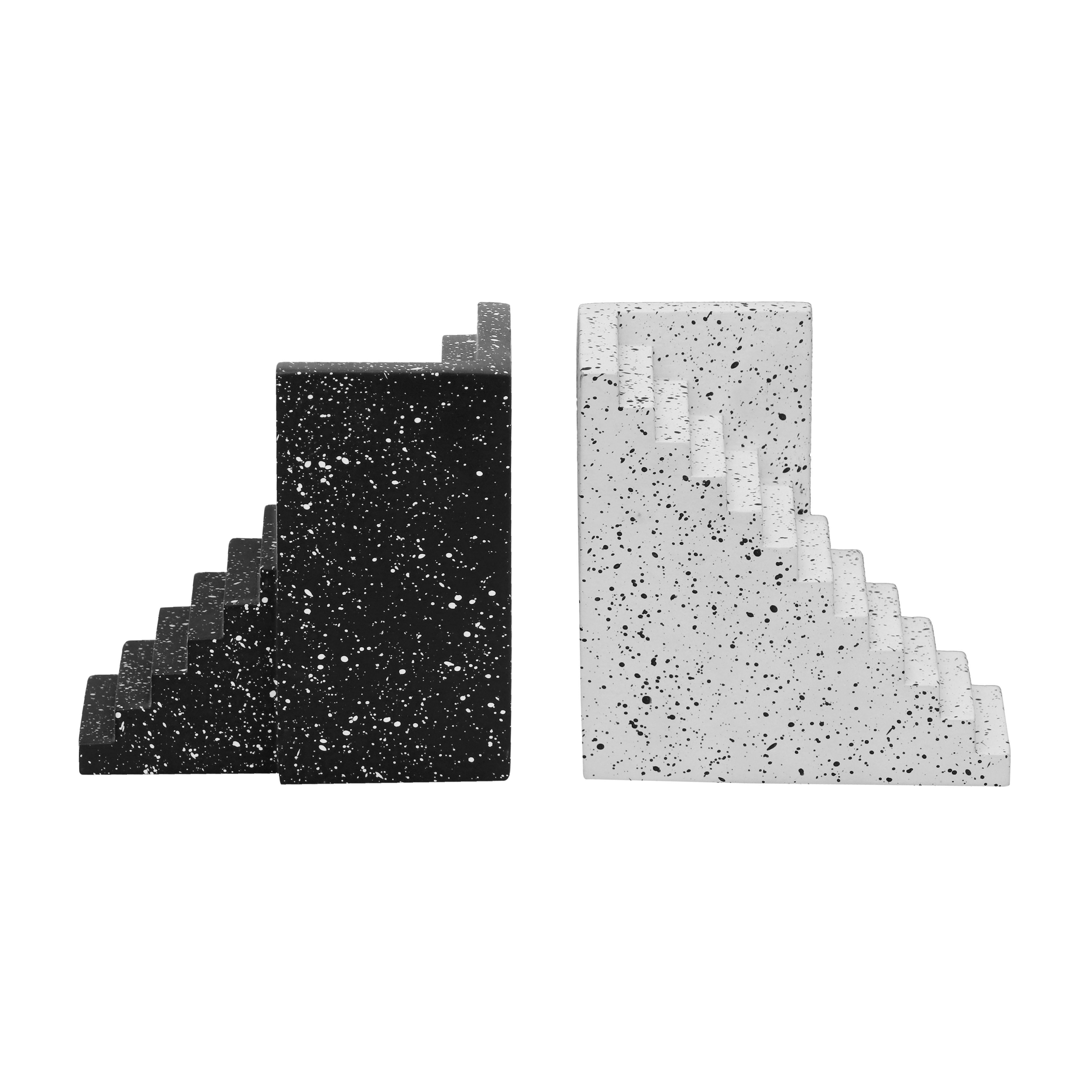 Gabby Speckled Black and White Stairway Bookends Decorative Objects TOV Furniture , Black Friday Sale TOV Furniture Furniture Sale, Old Bones Co, Mid Century Furniture Sale, Four Hands Furniture, Black Friday Sale Gabby Speckled Black and White Stairway Bookends,Gus Sale, Perigold Gabby Speckled Black and White Stairway Bookends Decorative Objects Black Friday Sale , Perigold Sale Gabby Speckled Black and White Stairway Bookends,Gabby Speckled Black and White Stairway Bookends Lulu and Georgia, Burke Decor