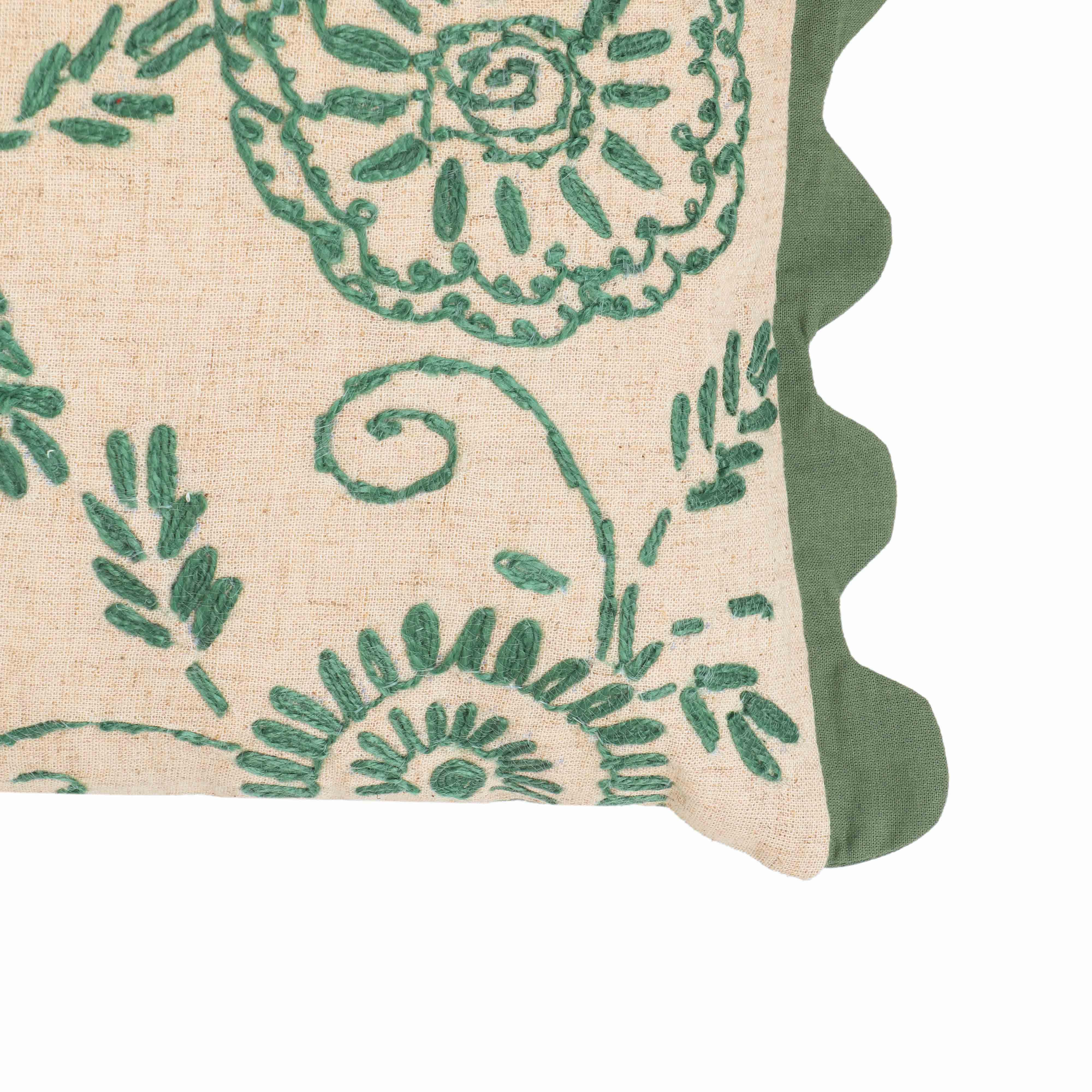 Portia 20"X12" Embroidered Cotton Flex Throw Pillow Cover