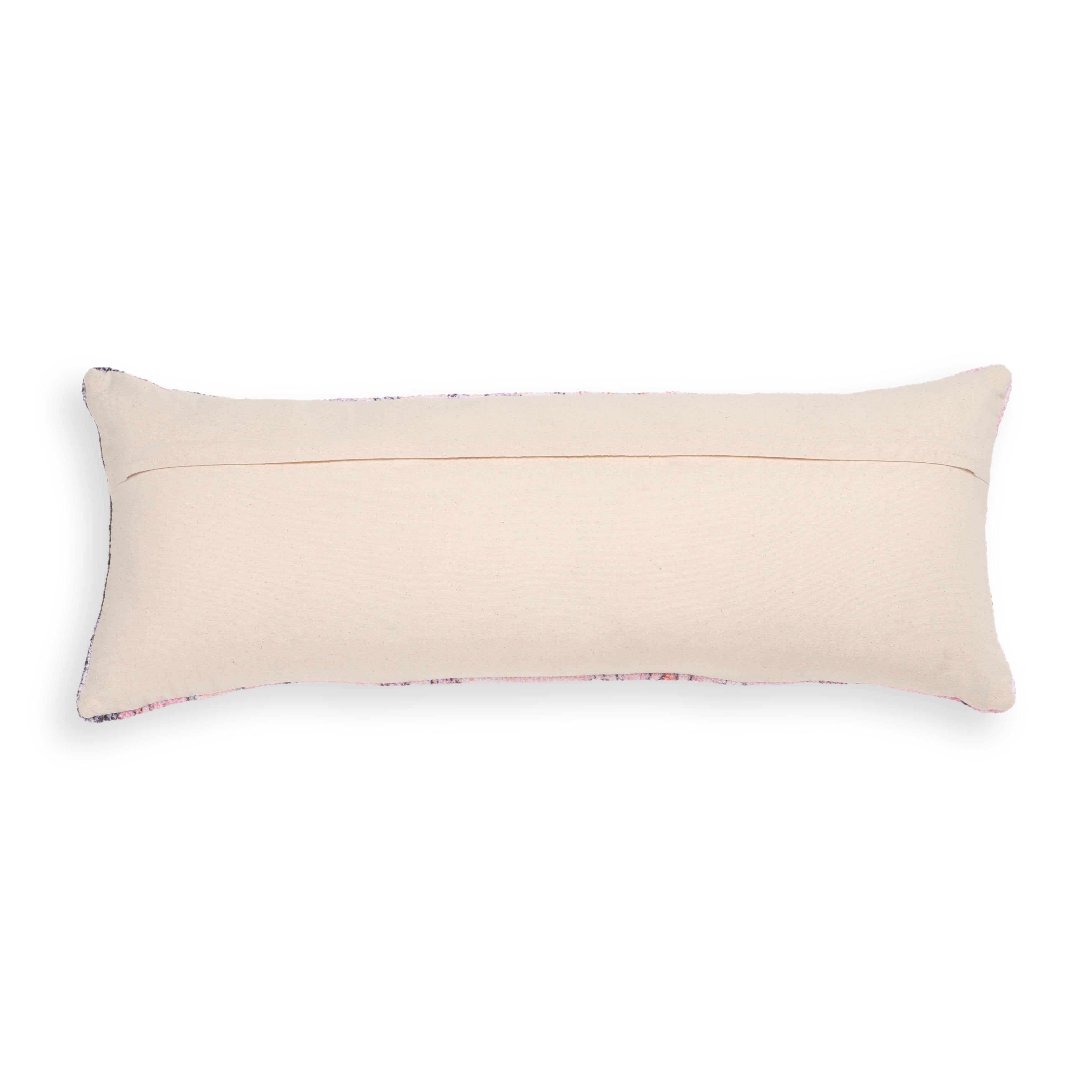Persia 27"X10" Pink Cotton Bolster Pillow