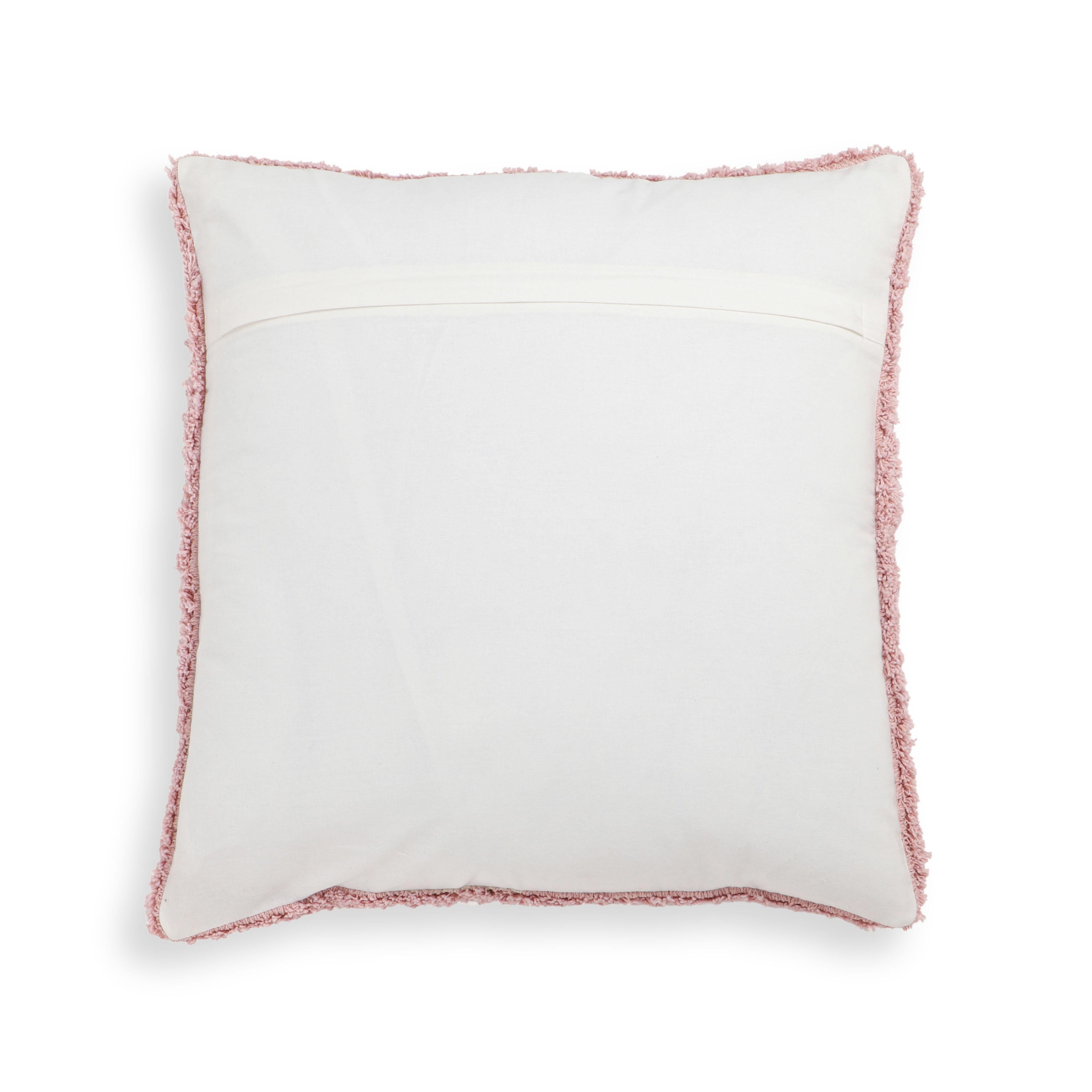 Blossom 20" Tufted Cotton Square Throw Pillow Cover