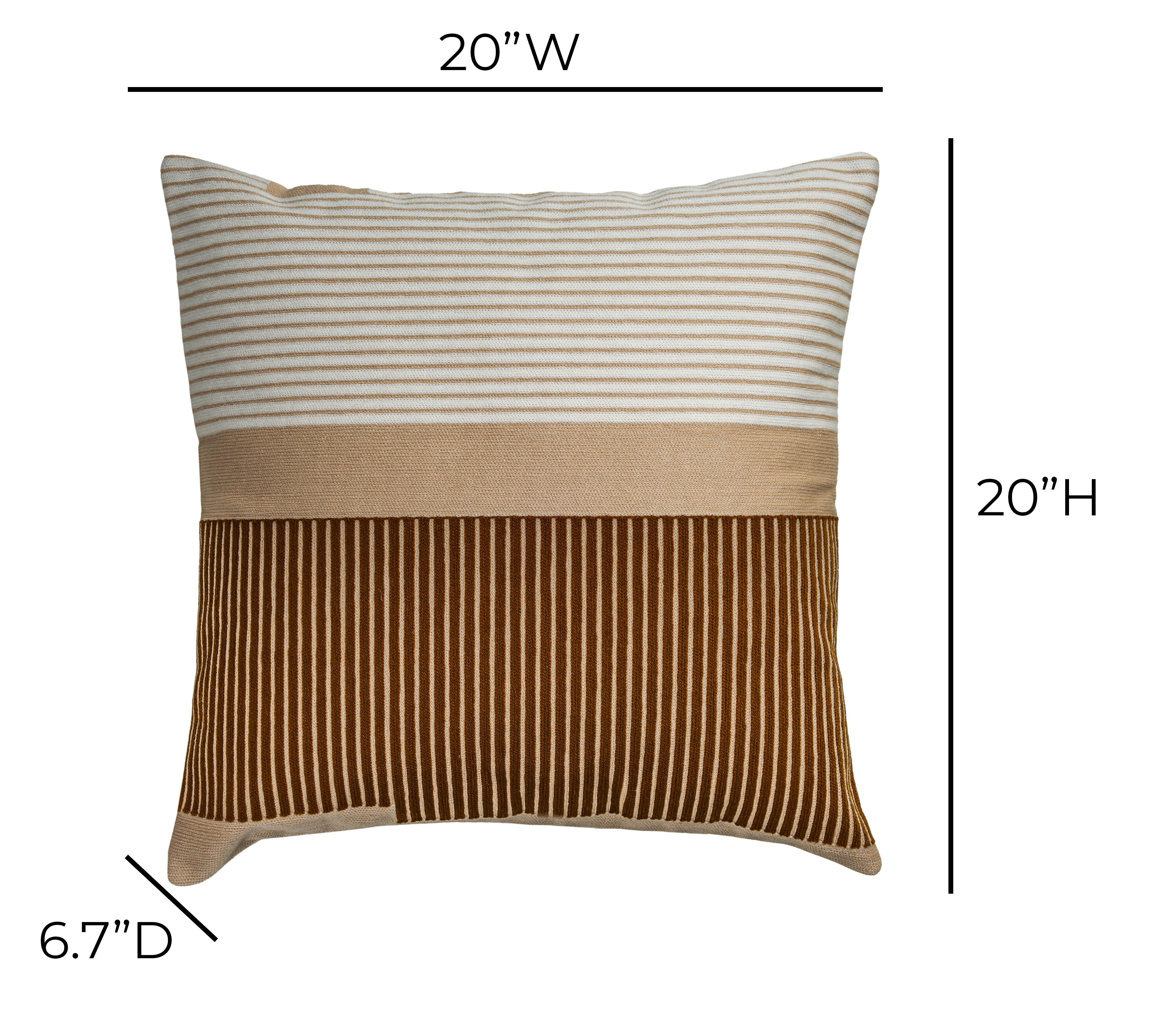 Deco 20" Square Throw Pillow