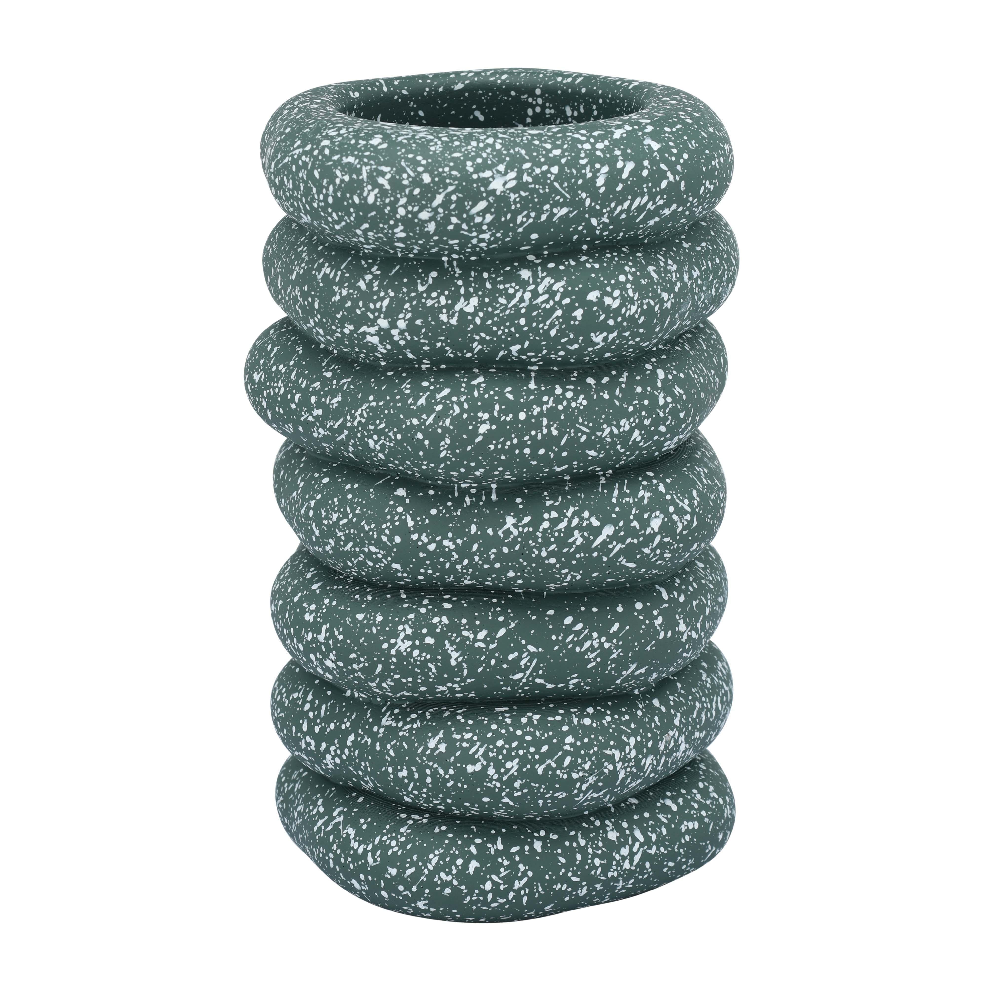 Gabby Speckled Cairn Vase