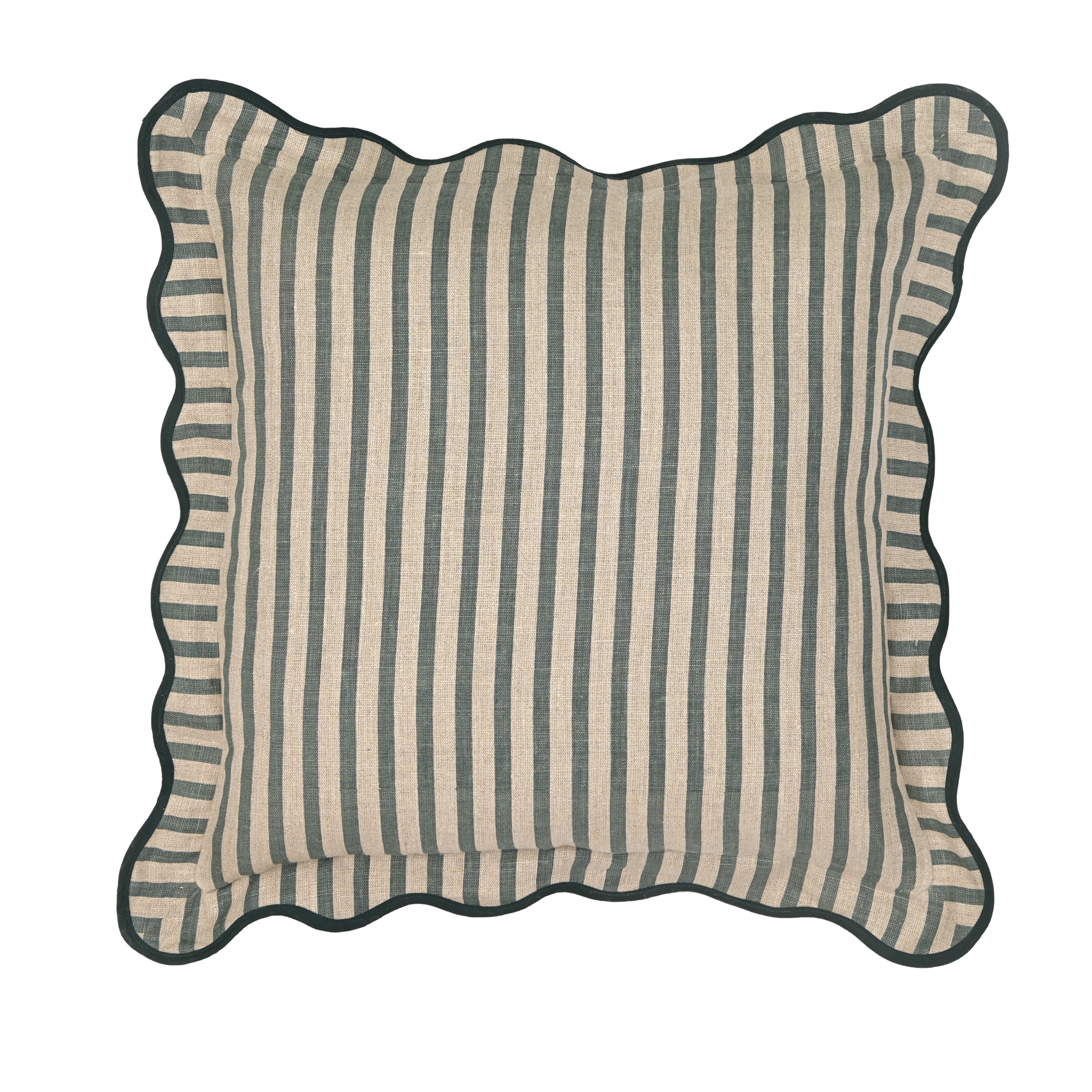 Striped 20" Linen Throw Pillow