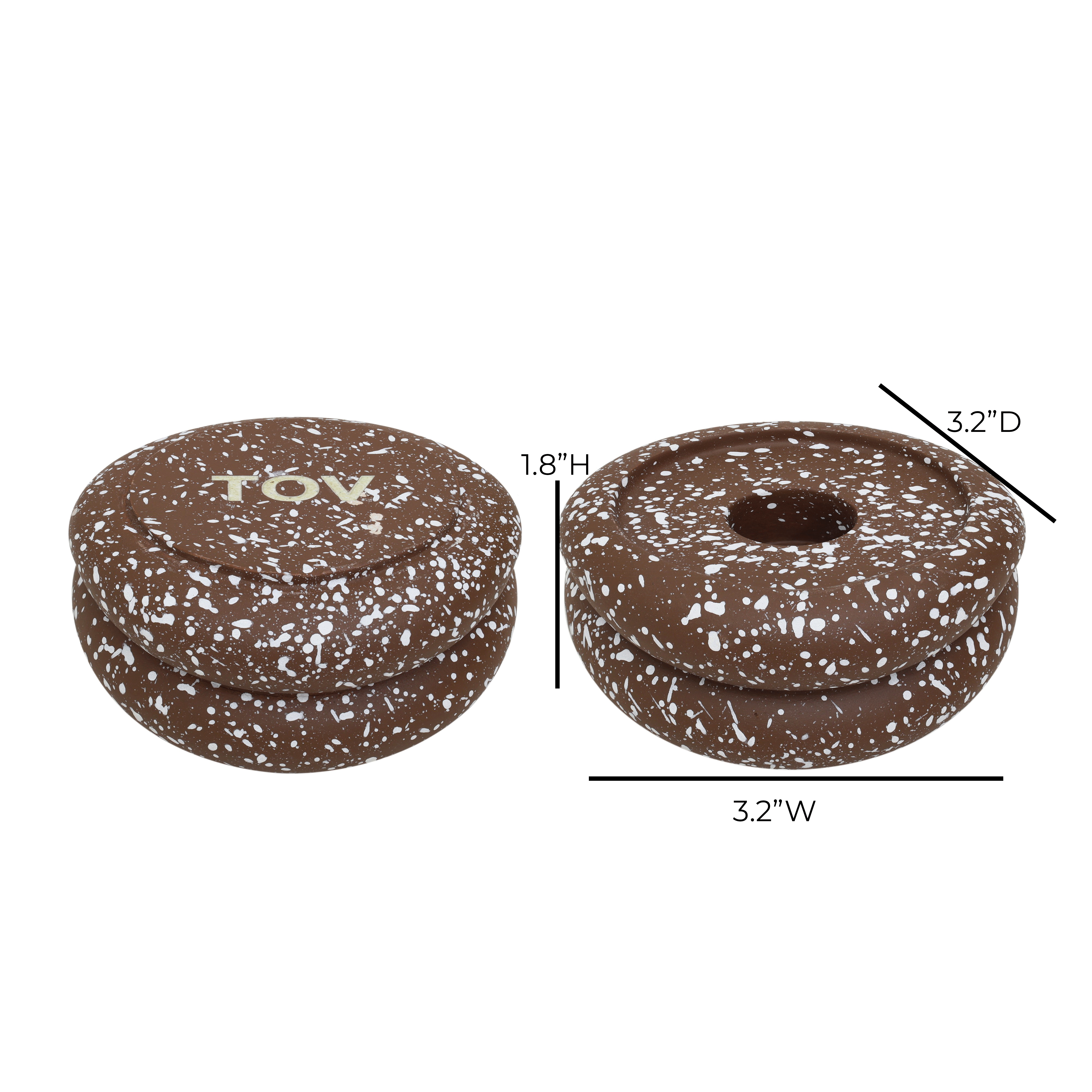 Gabby Stacking Candle Holder - Set of 2