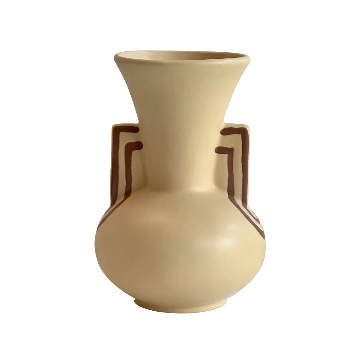Ceramic Line Art Trumpeter Vase by TOV Furniture