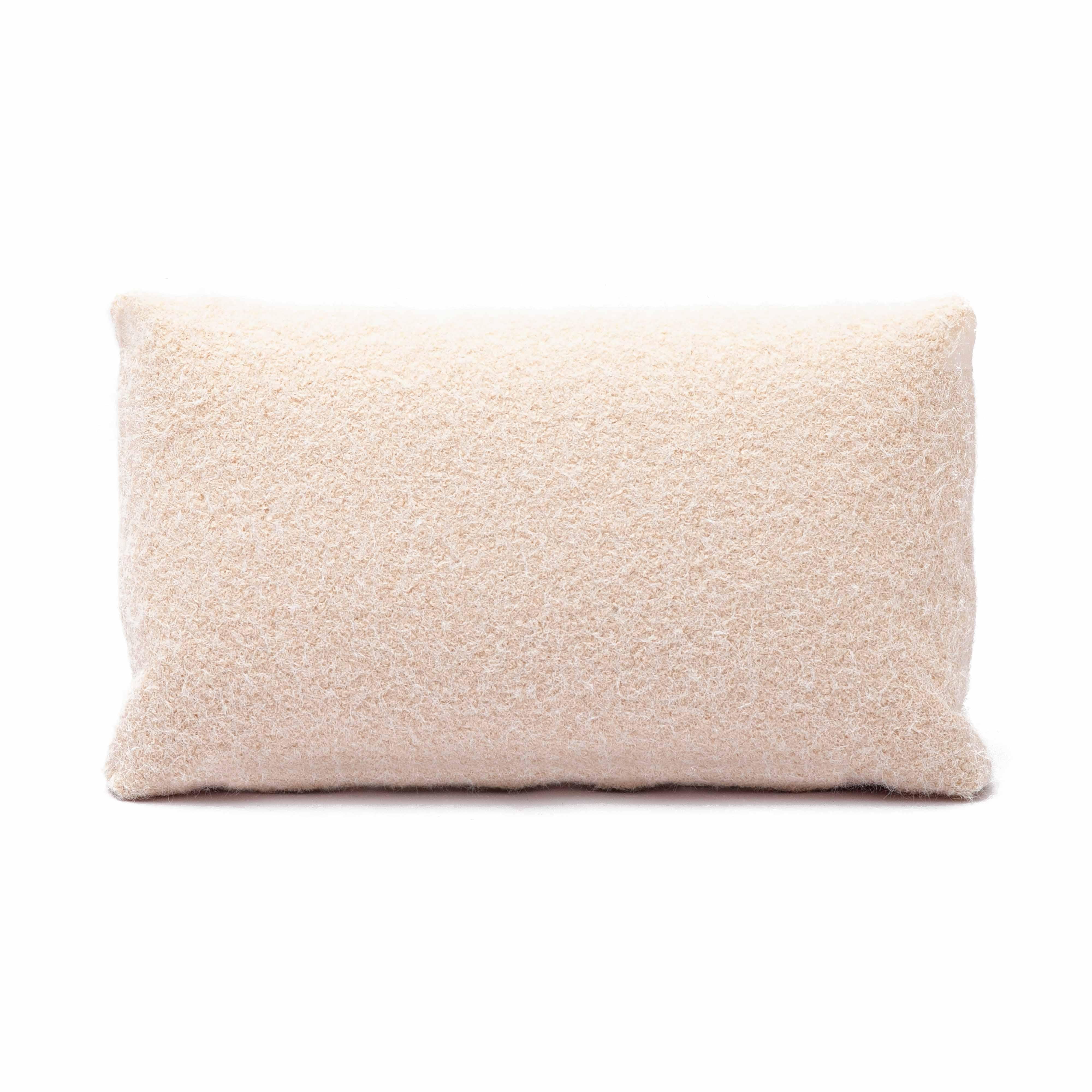 Malolo 20"X12" Long Mohair Rectangular Vegan-Down Throw Pillow Cover