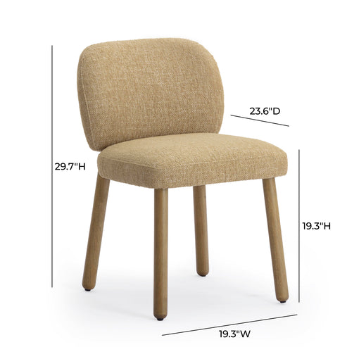Foxy Textured Performance Fabric Dining Chair