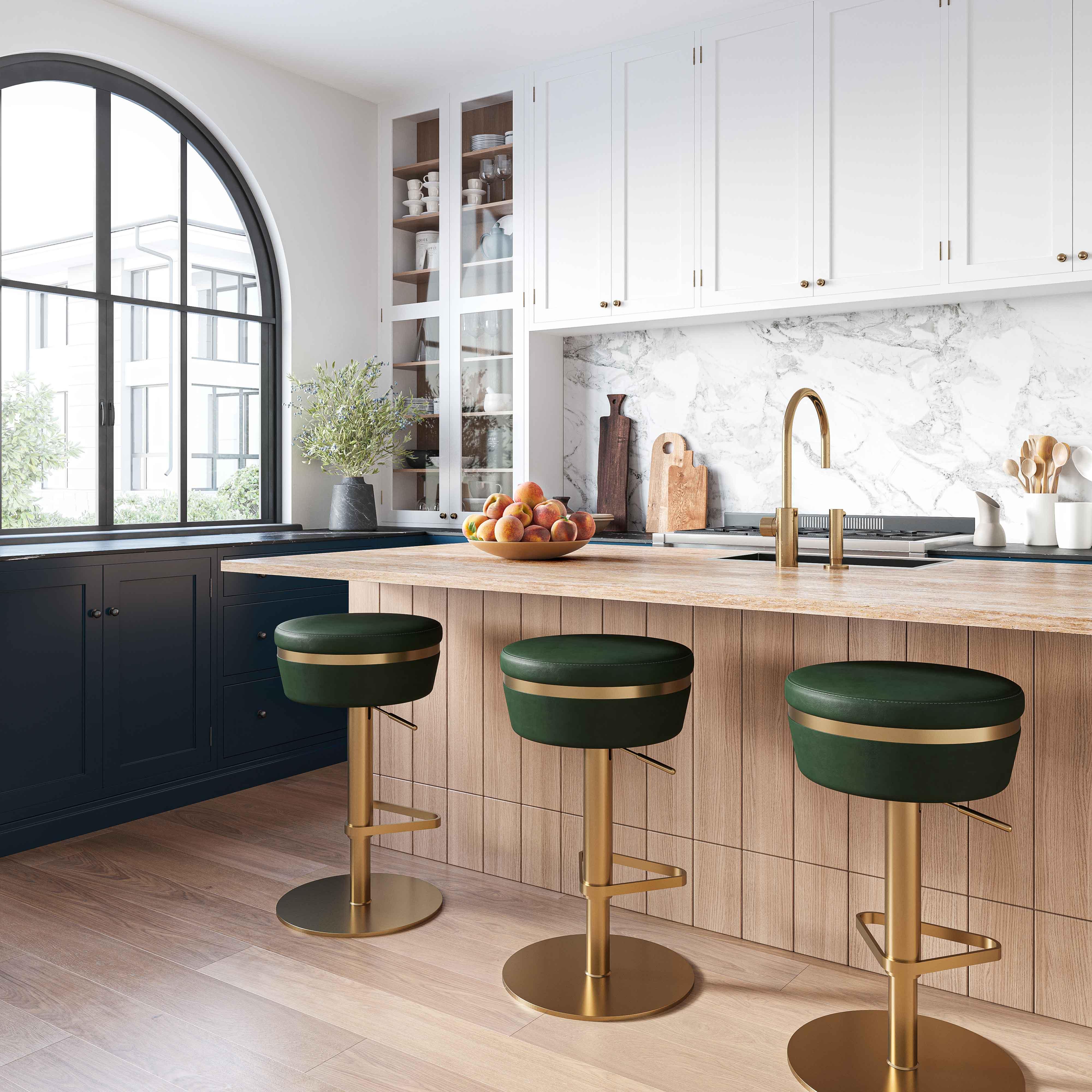 Astro Malachite Green Performance Vegan Leather and Gold Adjustable Stool Bar & Counter Stools TOV Furniture , Black Friday Sale TOV Furniture Furniture Sale, Old Bones Co, Mid Century Furniture Sale, Four Hands Furniture, Black Friday Sale Astro Malachite Green Performance Vegan Leather and Gold Adjustable Stool,Gus Sale, Perigold Astro Malachite Green Performance Vegan Leather and Gold Adjustable Stool Bar & Counter Stools Black Friday Sale , Perigold Sale Astro Malachite Green Performance Vegan Leather a