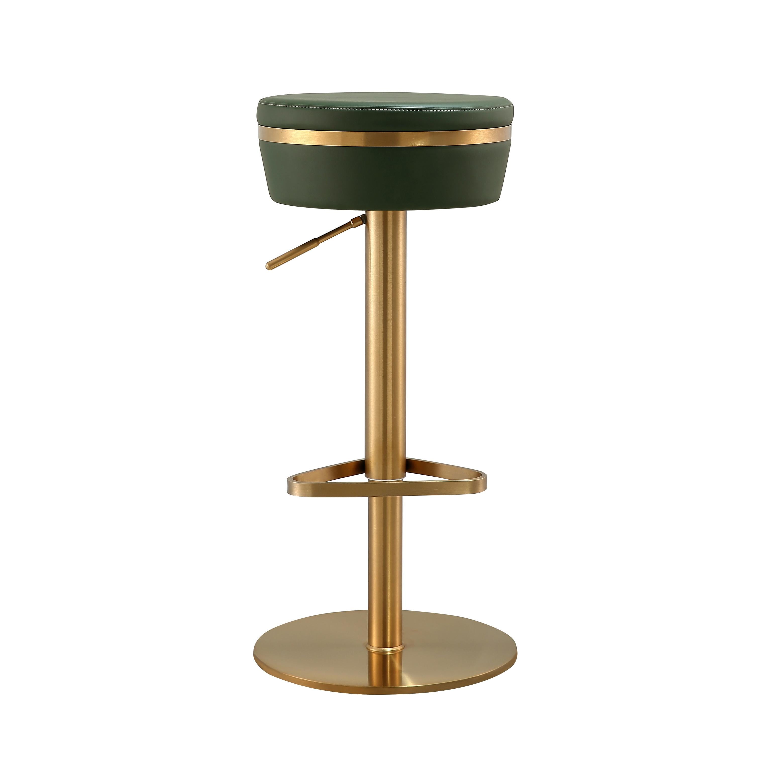 Astro Malachite Green Performance Vegan Leather and Gold Adjustable Stool Bar & Counter Stools TOV Furniture , Black Friday Sale TOV Furniture Furniture Sale, Old Bones Co, Mid Century Furniture Sale, Four Hands Furniture, Black Friday Sale Astro Malachite Green Performance Vegan Leather and Gold Adjustable Stool,Gus Sale, Perigold Astro Malachite Green Performance Vegan Leather and Gold Adjustable Stool Bar & Counter Stools Black Friday Sale , Perigold Sale Astro Malachite Green Performance Vegan Leather a