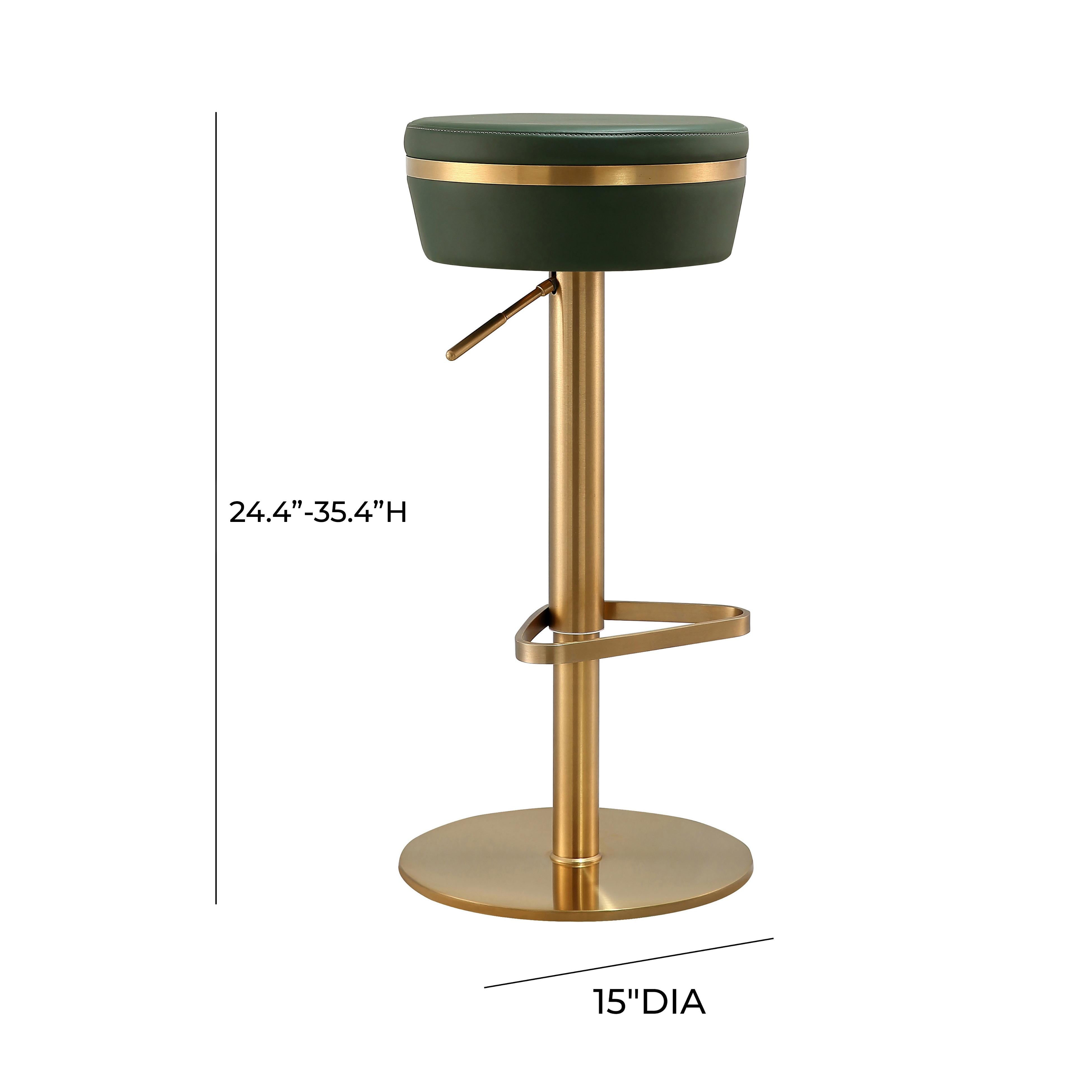 Astro Malachite Green Performance Vegan Leather and Gold Adjustable Stool Bar & Counter Stools TOV Furniture , Black Friday Sale TOV Furniture Furniture Sale, Old Bones Co, Mid Century Furniture Sale, Four Hands Furniture, Black Friday Sale Astro Malachite Green Performance Vegan Leather and Gold Adjustable Stool,Gus Sale, Perigold Astro Malachite Green Performance Vegan Leather and Gold Adjustable Stool Bar & Counter Stools Black Friday Sale , Perigold Sale Astro Malachite Green Performance Vegan Leather a