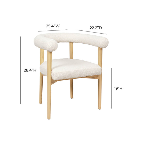 Spara Boucle Dining Chair Dining Chair TOV Furniture     Four Hands, Mid Century Modern Furniture, Old Bones Furniture Company, Old Bones Co, Modern Mid Century, Designer Furniture, https://www.oldbonesco.com/