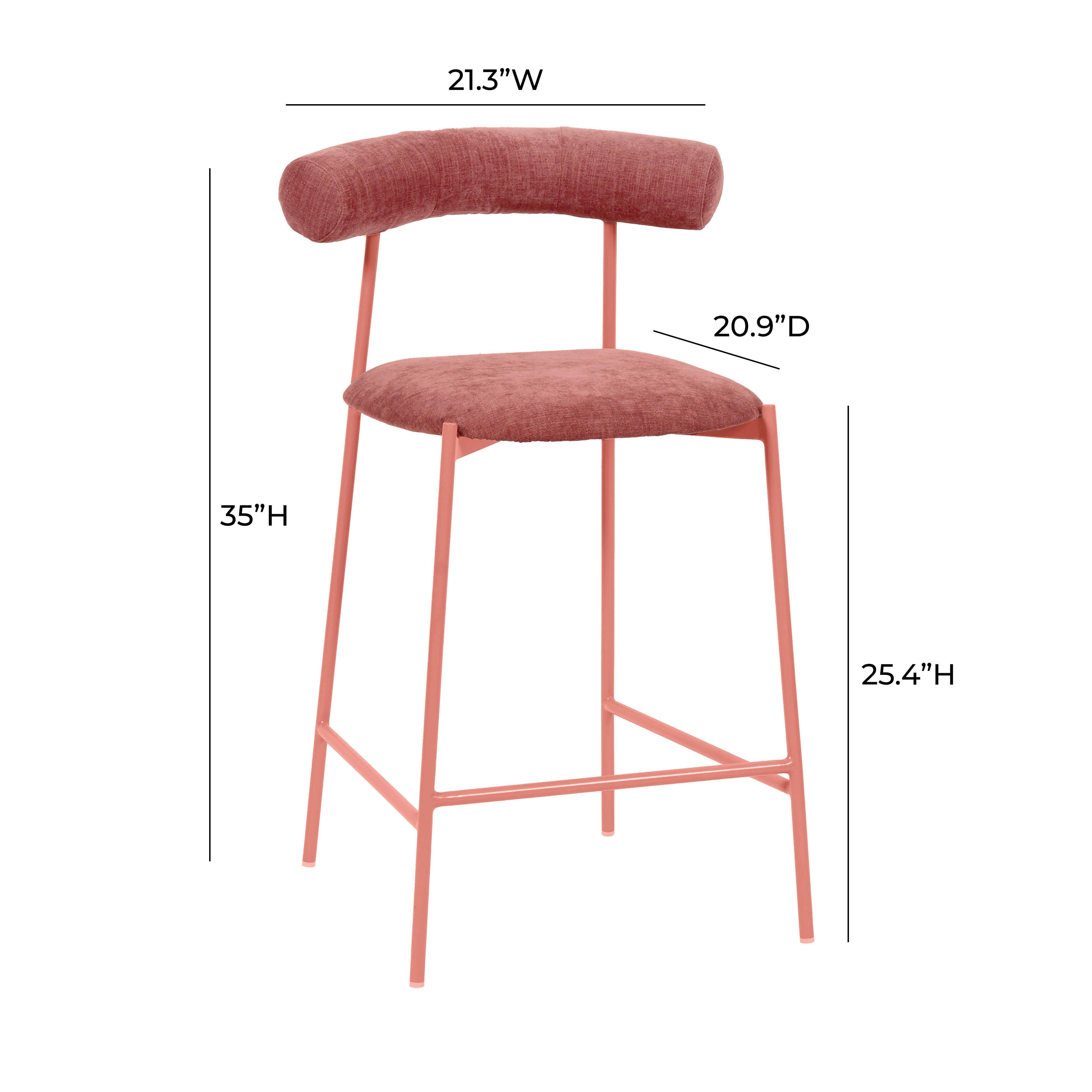 Liliana Performance Velvet Stool