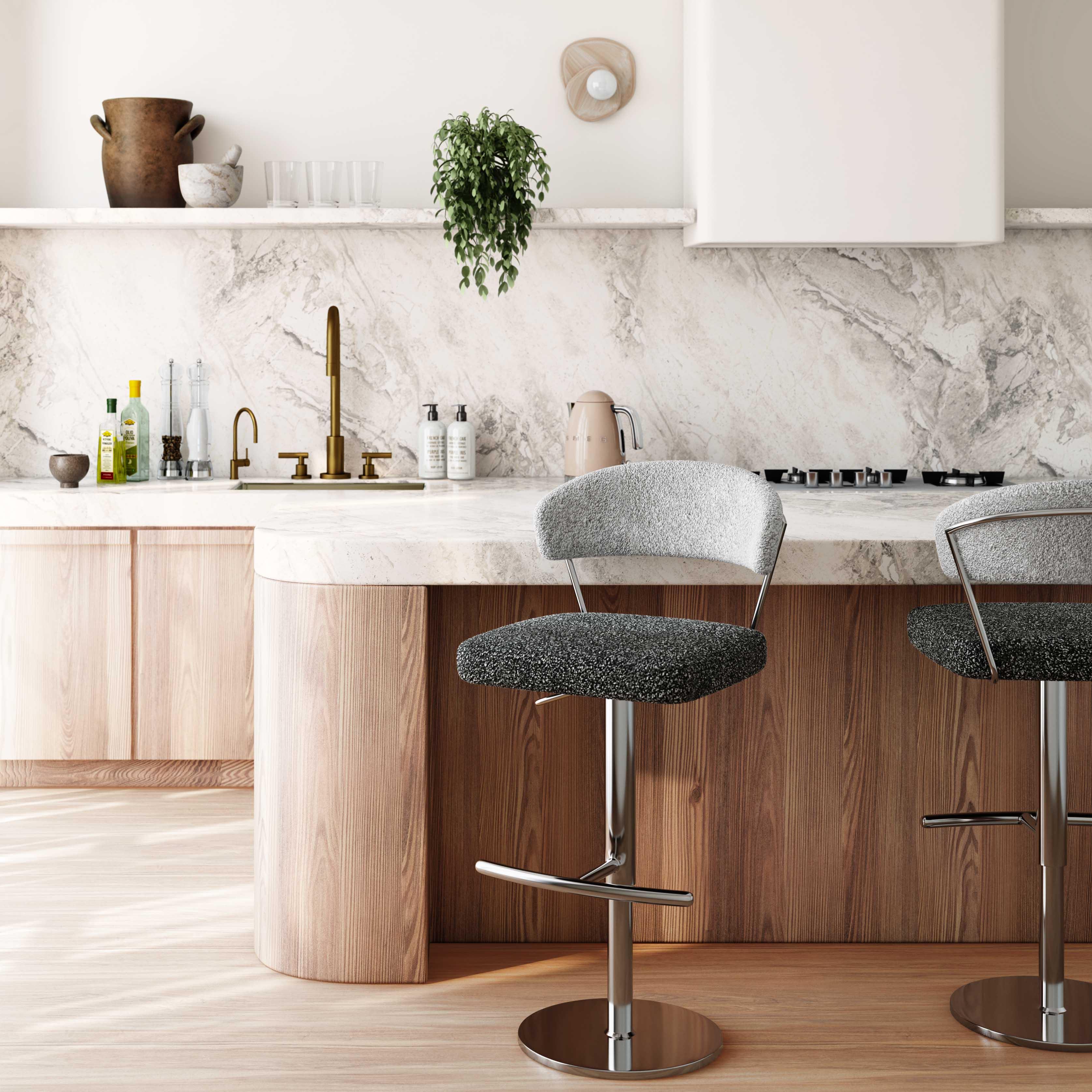 Cosmo Black and Grey Boucle Adjustable Stool Bar & Counter Stools TOV Furniture , Black Friday Sale TOV Furniture Furniture Sale, Old Bones Co, Mid Century Furniture Sale, Four Hands Furniture, Black Friday Sale Cosmo Black and Grey Boucle Adjustable Stool,Gus Sale, Perigold Cosmo Black and Grey Boucle Adjustable Stool Bar & Counter Stools Black Friday Sale , Perigold Sale Cosmo Black and Grey Boucle Adjustable Stool,Cosmo Black and Grey Boucle Adjustable Stool Lulu and Georgia, Burke Decor Sale Cosmo Black