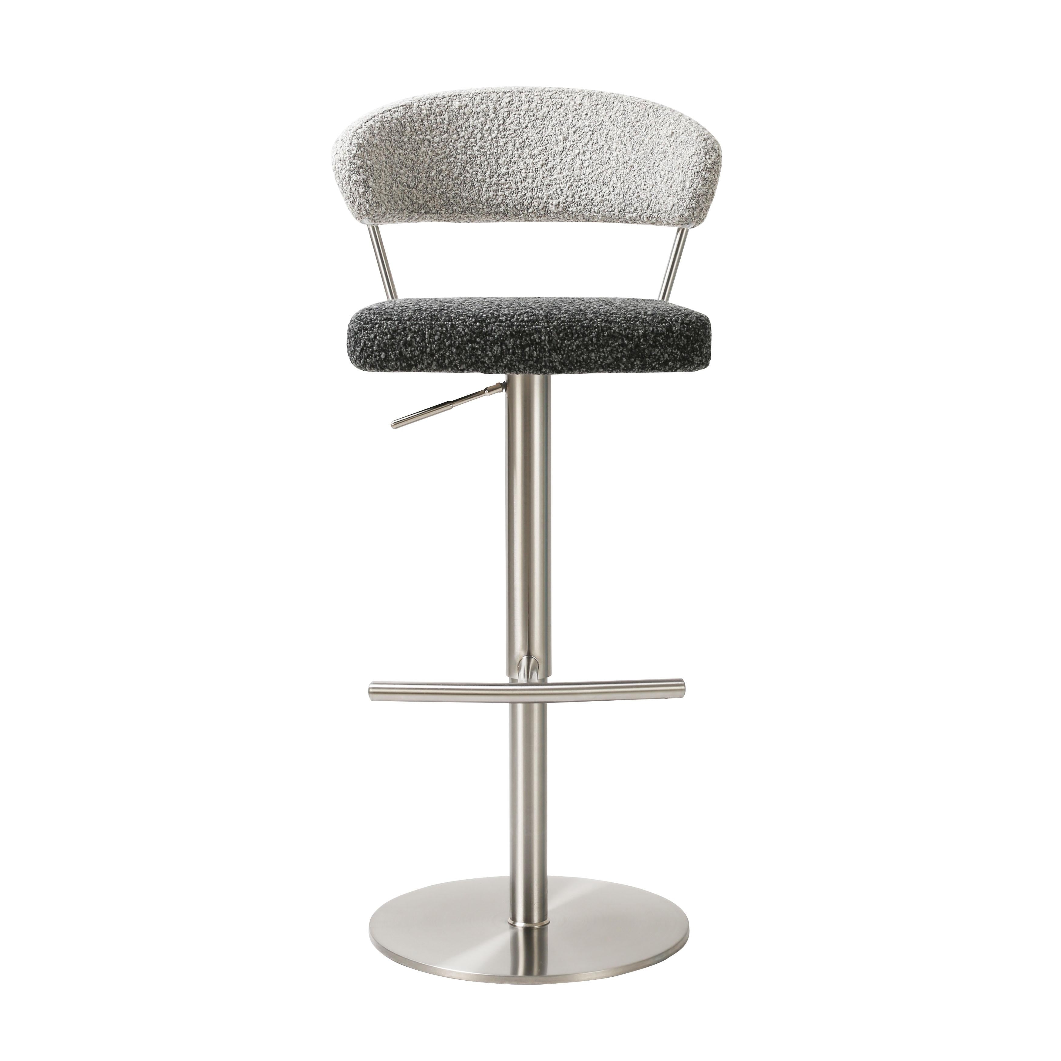 Cosmo Black and Grey Boucle Adjustable Stool Bar & Counter Stools TOV Furniture , Black Friday Sale TOV Furniture Furniture Sale, Old Bones Co, Mid Century Furniture Sale, Four Hands Furniture, Black Friday Sale Cosmo Black and Grey Boucle Adjustable Stool,Gus Sale, Perigold Cosmo Black and Grey Boucle Adjustable Stool Bar & Counter Stools Black Friday Sale , Perigold Sale Cosmo Black and Grey Boucle Adjustable Stool,Cosmo Black and Grey Boucle Adjustable Stool Lulu and Georgia, Burke Decor Sale Cosmo Black