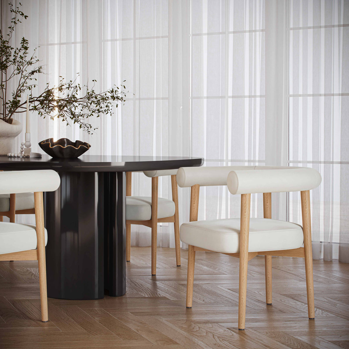 Spara Performance Vegan Leather Dining Chair