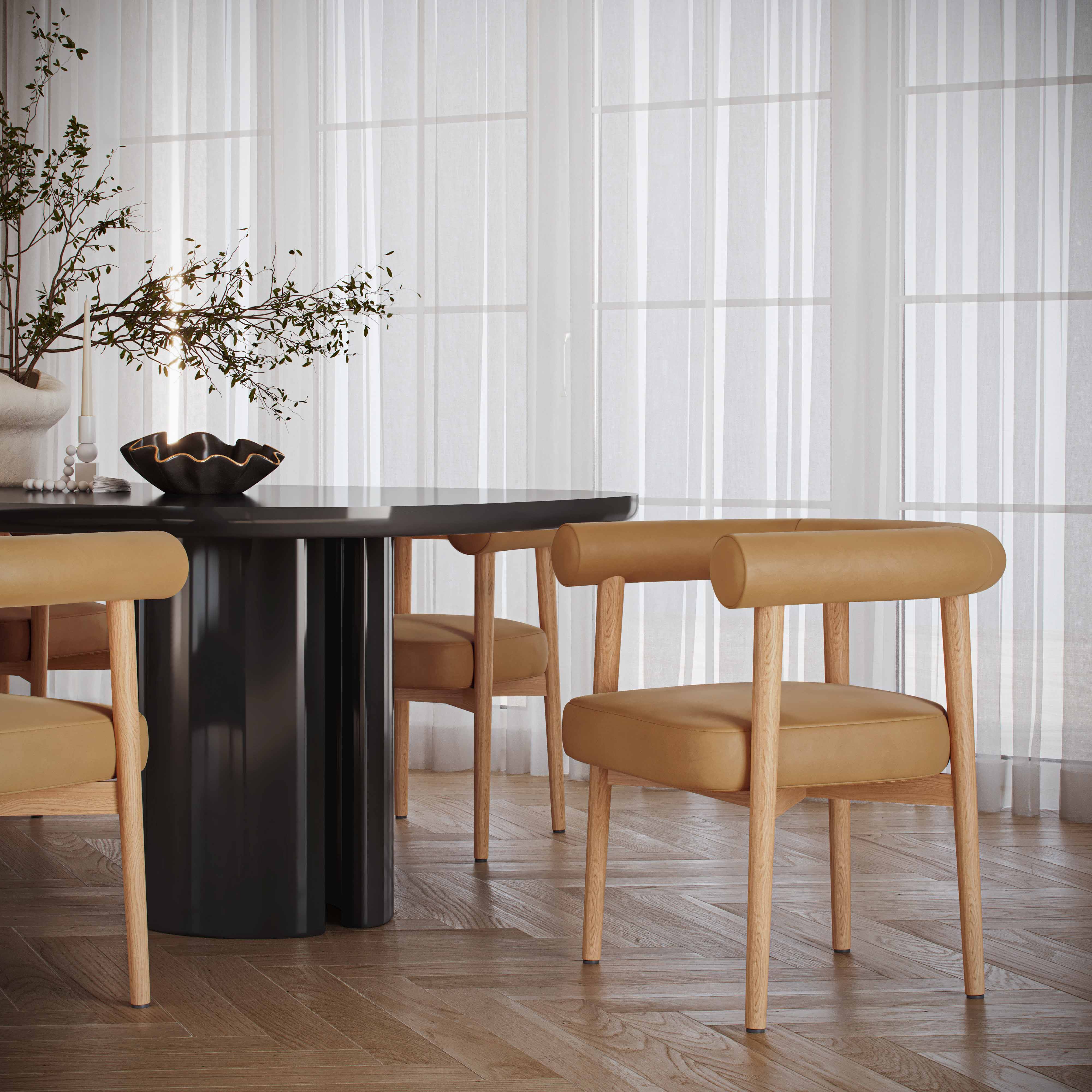 Spara Performance Vegan Leather Dining Chair